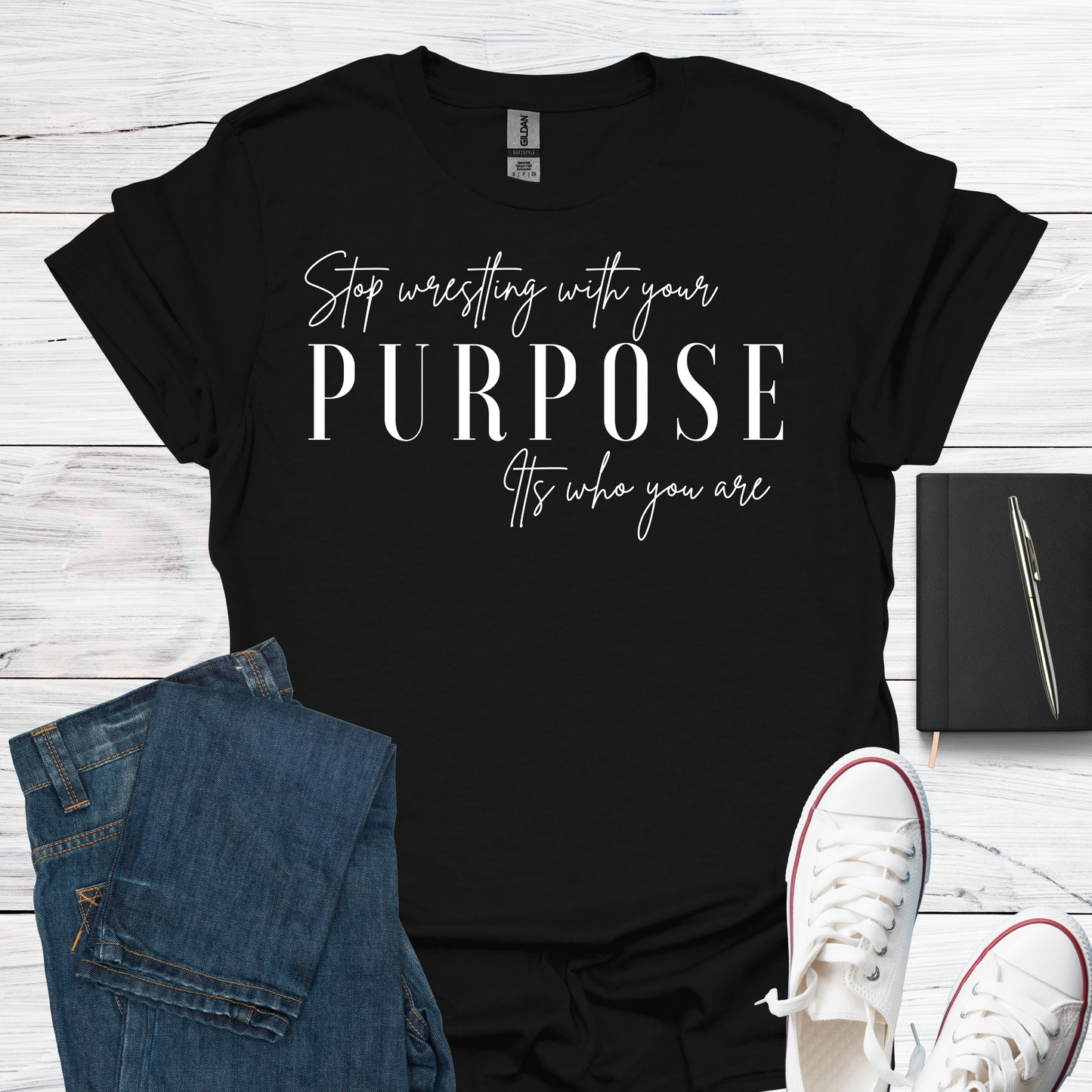 Purpose Stop Wrestling With Who You Are - T-Shirt