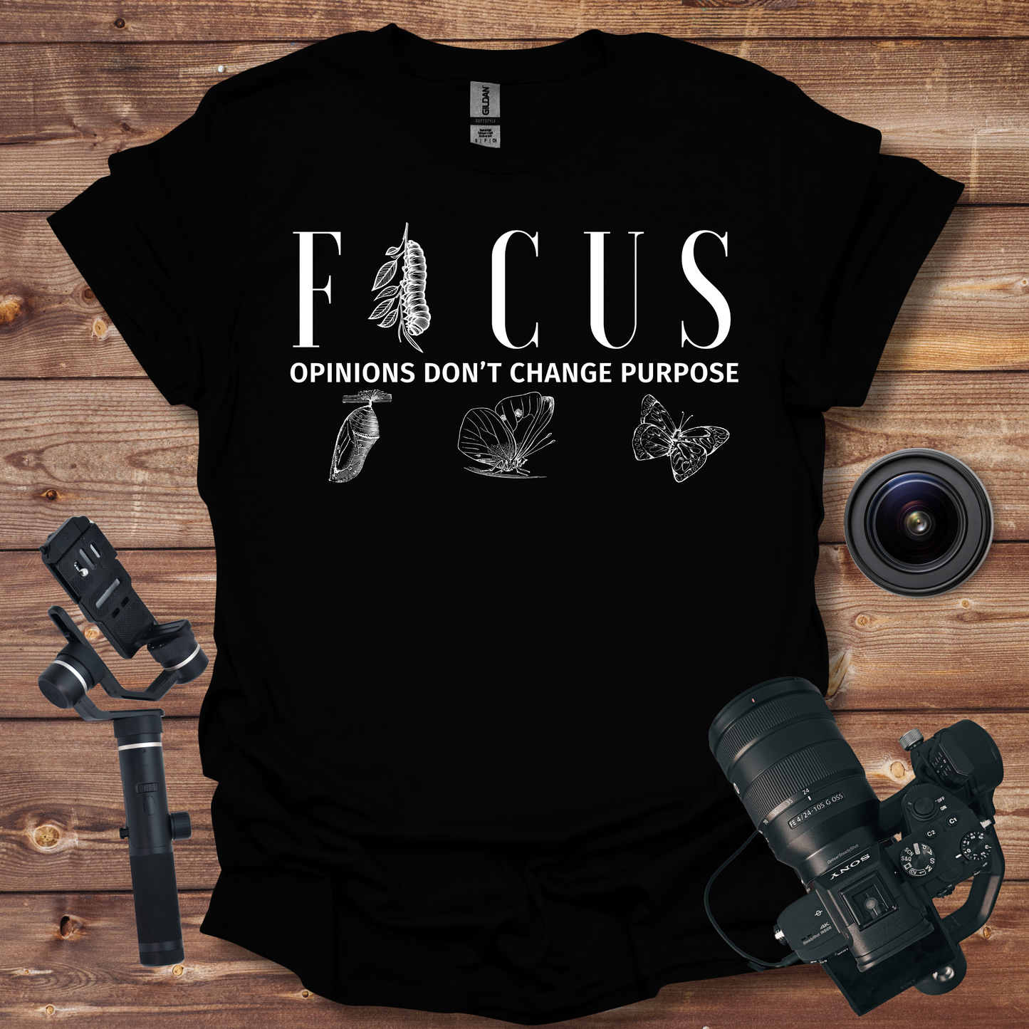 Focus - Butterfly Transformation T-Shirt