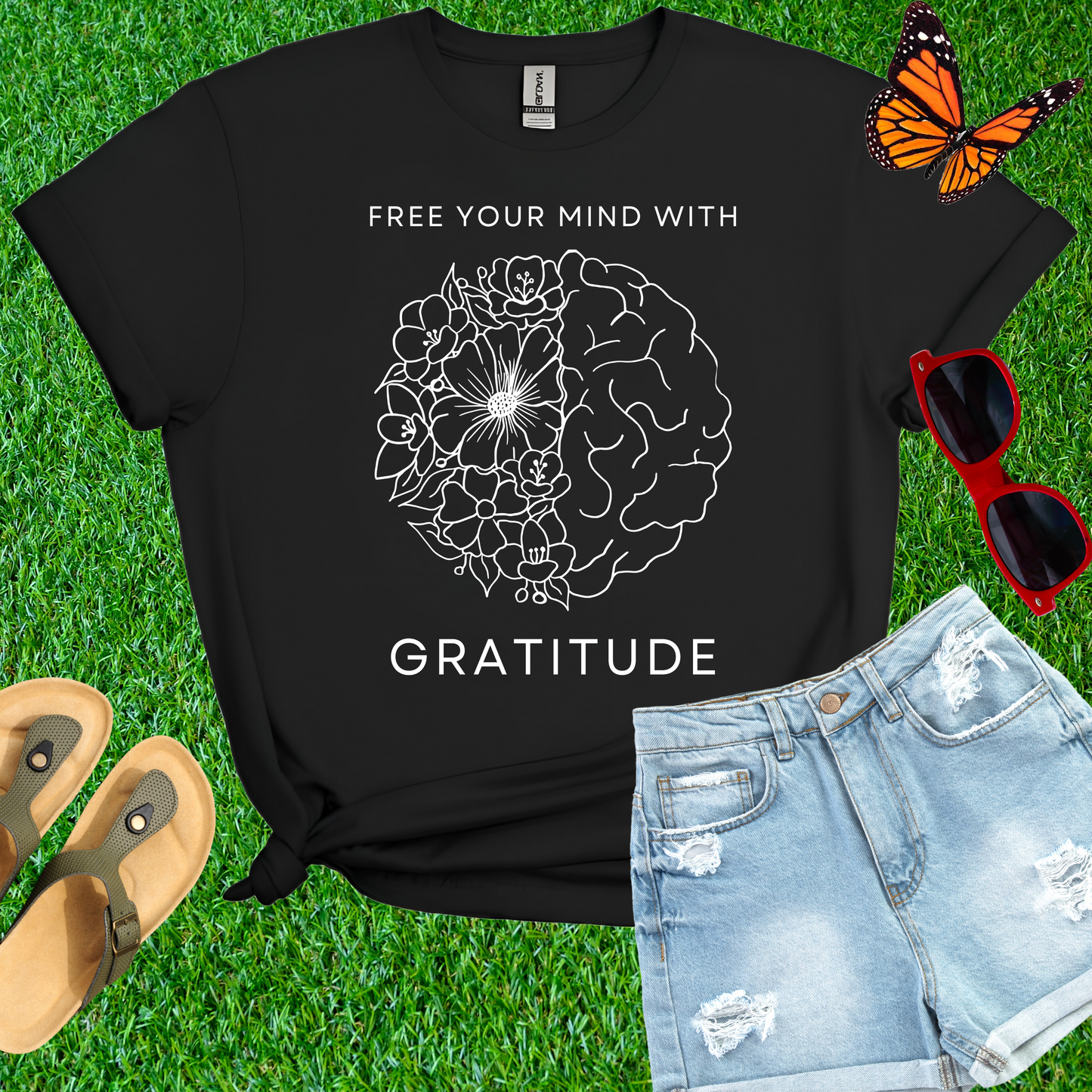 Free Your Mind With Gratitude T-Shirt
