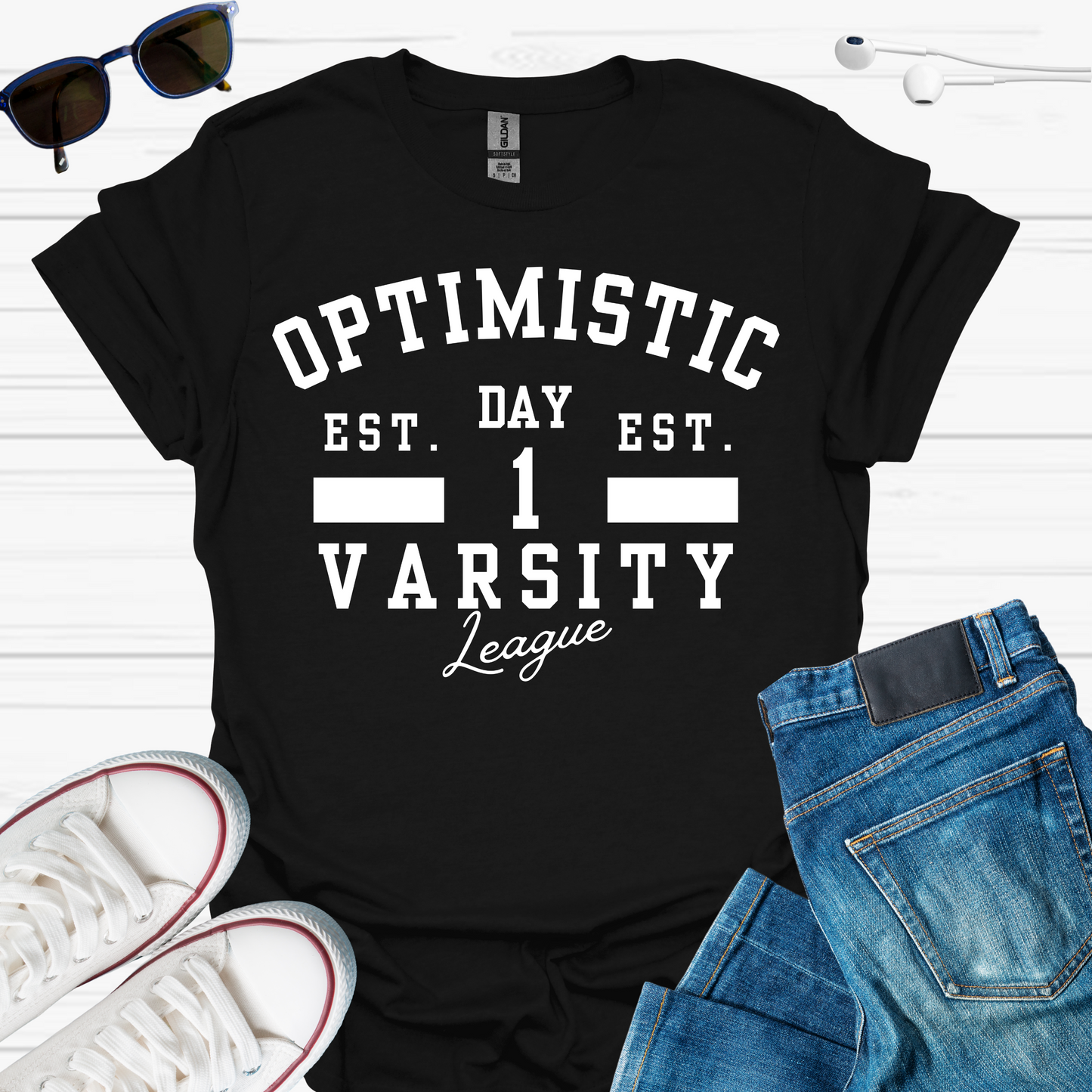 Optimistic Varsity T-Shirt