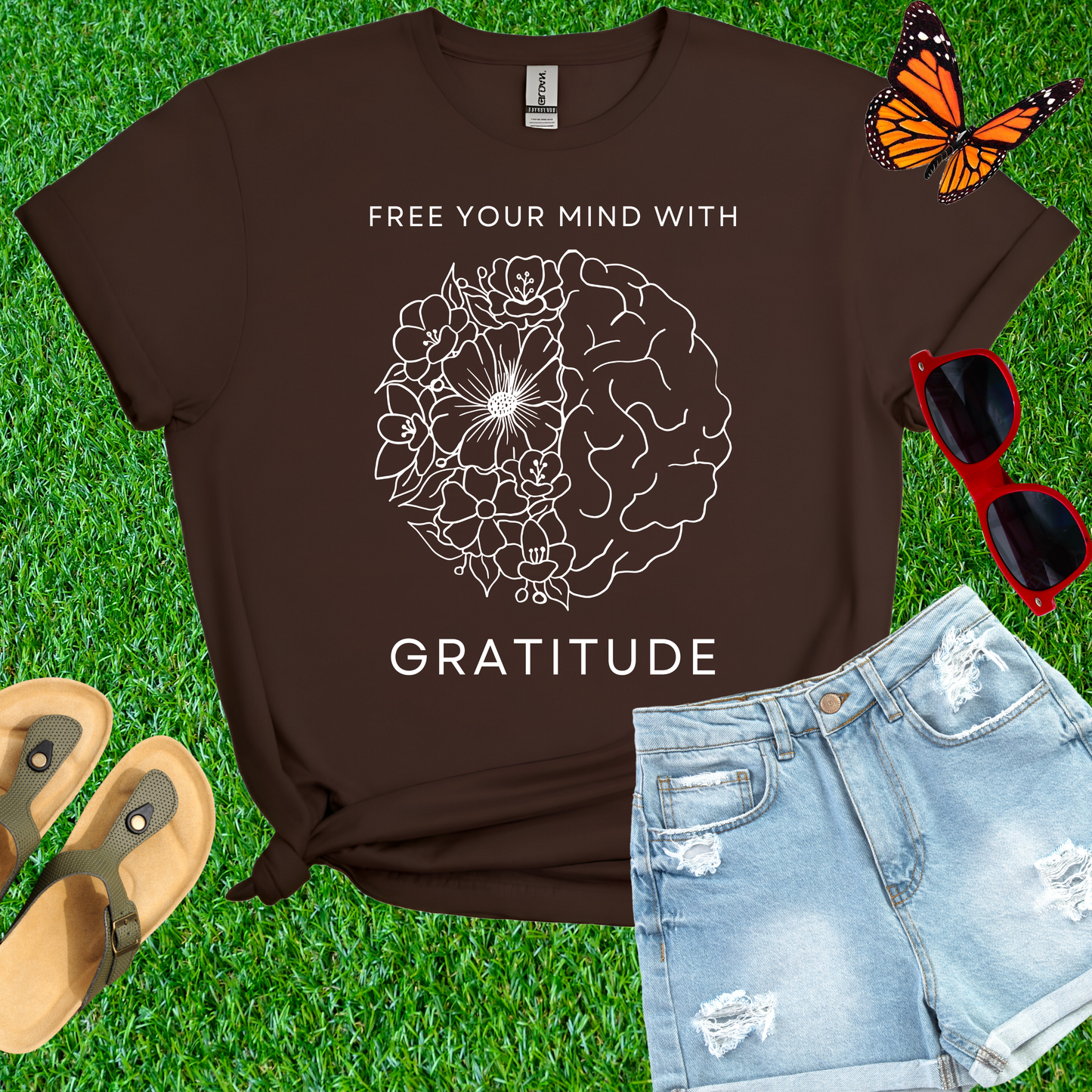 Free Your Mind With Gratitude T-Shirt