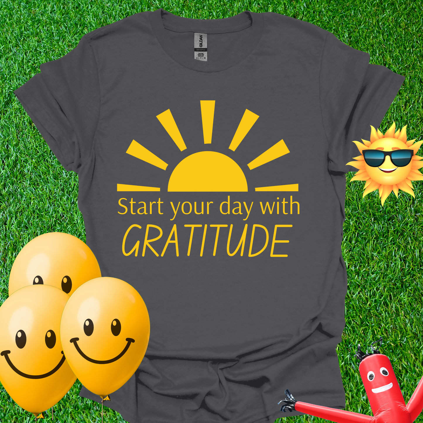 Start Your Day With Gratitude - Sun T-Shirt
