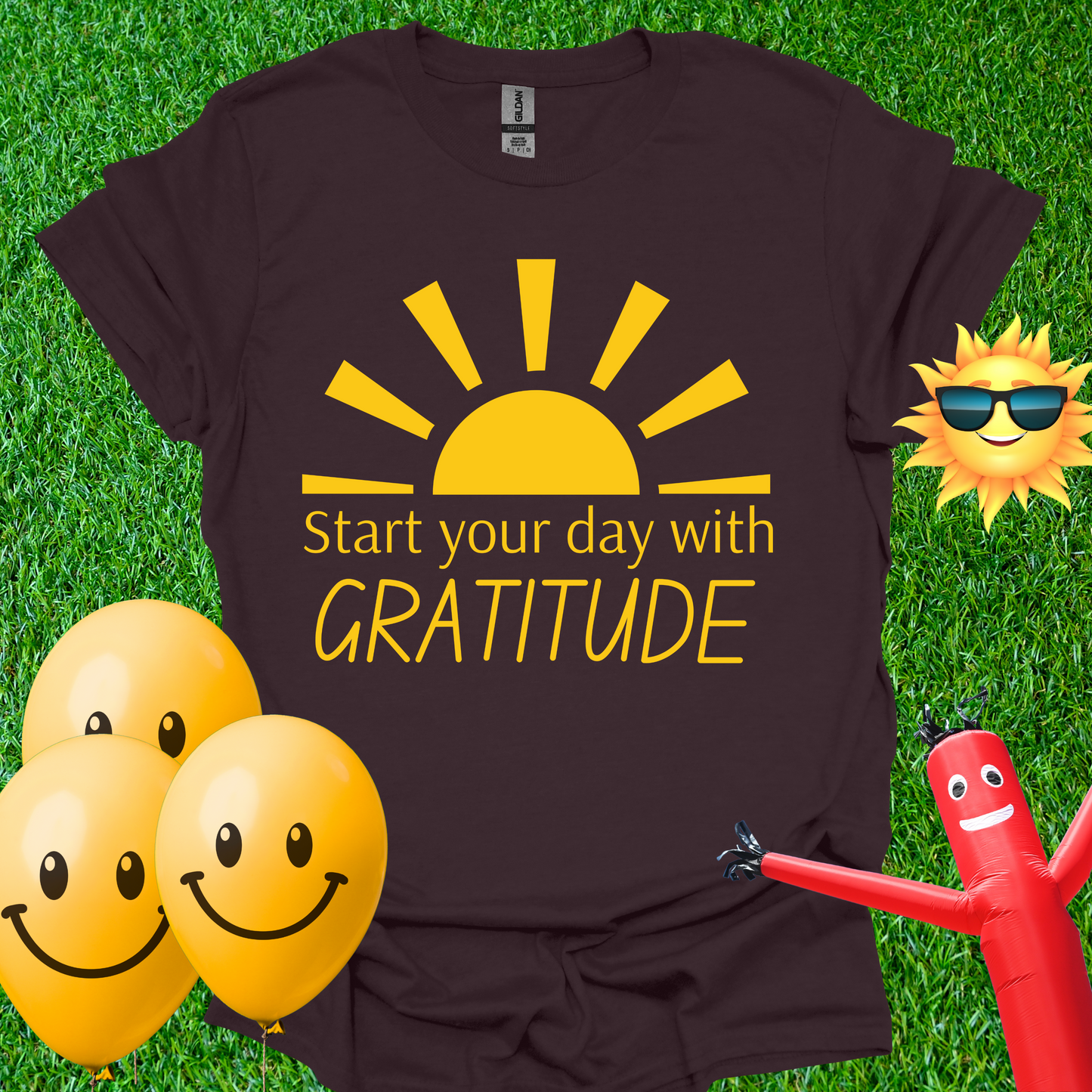 Start Your Day With Gratitude - Sun T-Shirt