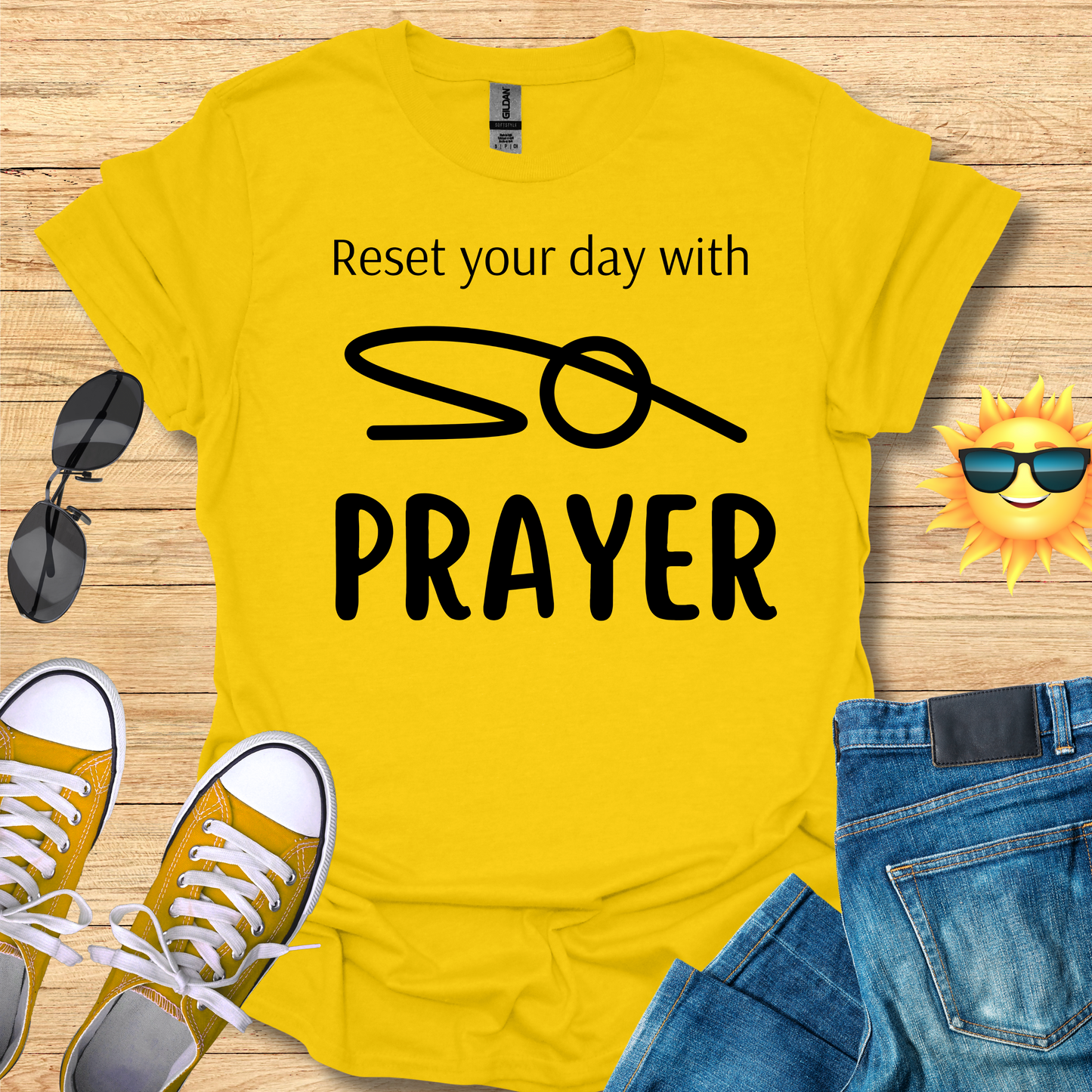 Reset Your Day With PRAYER T-Shirt