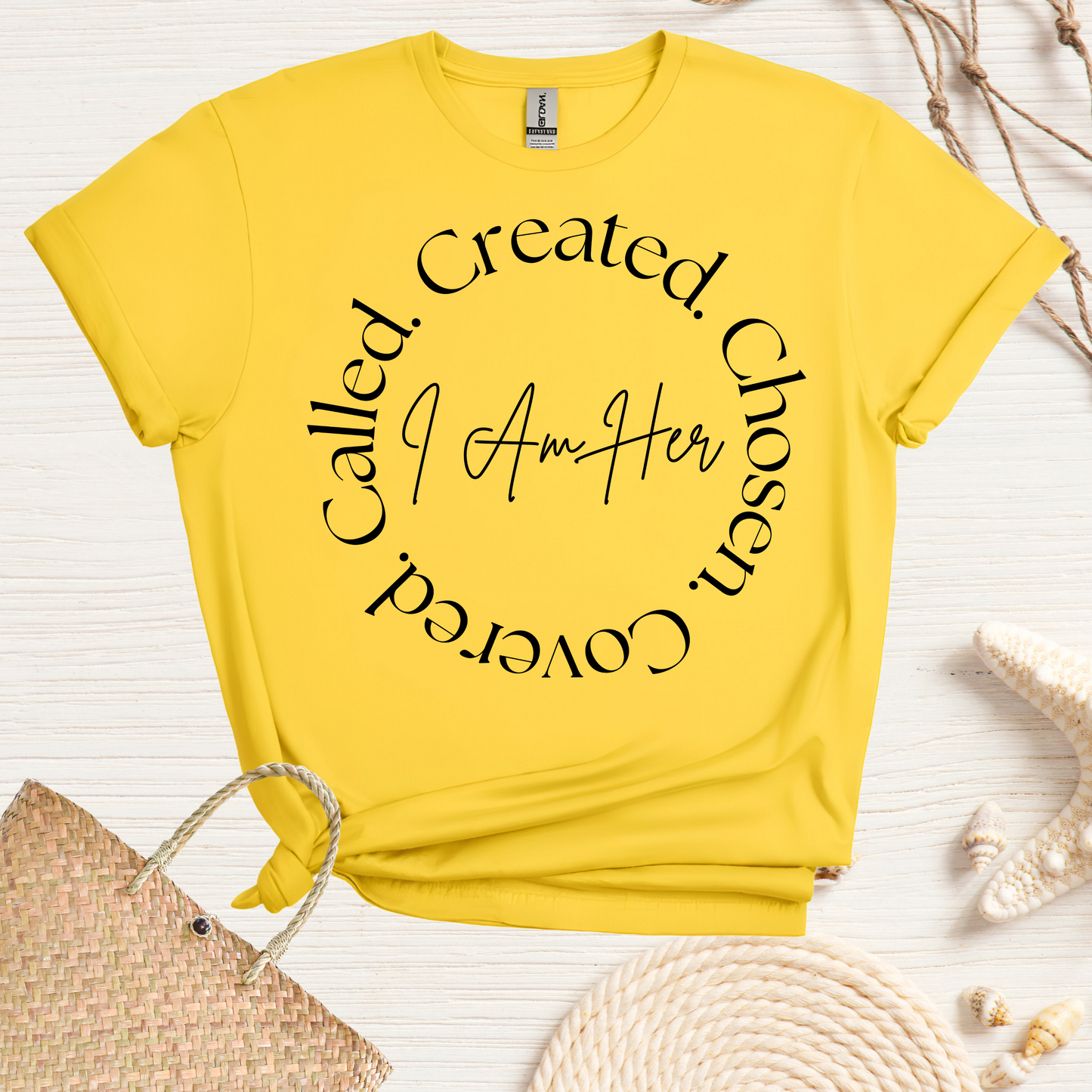 I Am Her: Created-Chosen-Covered-Called - T-Shirt
