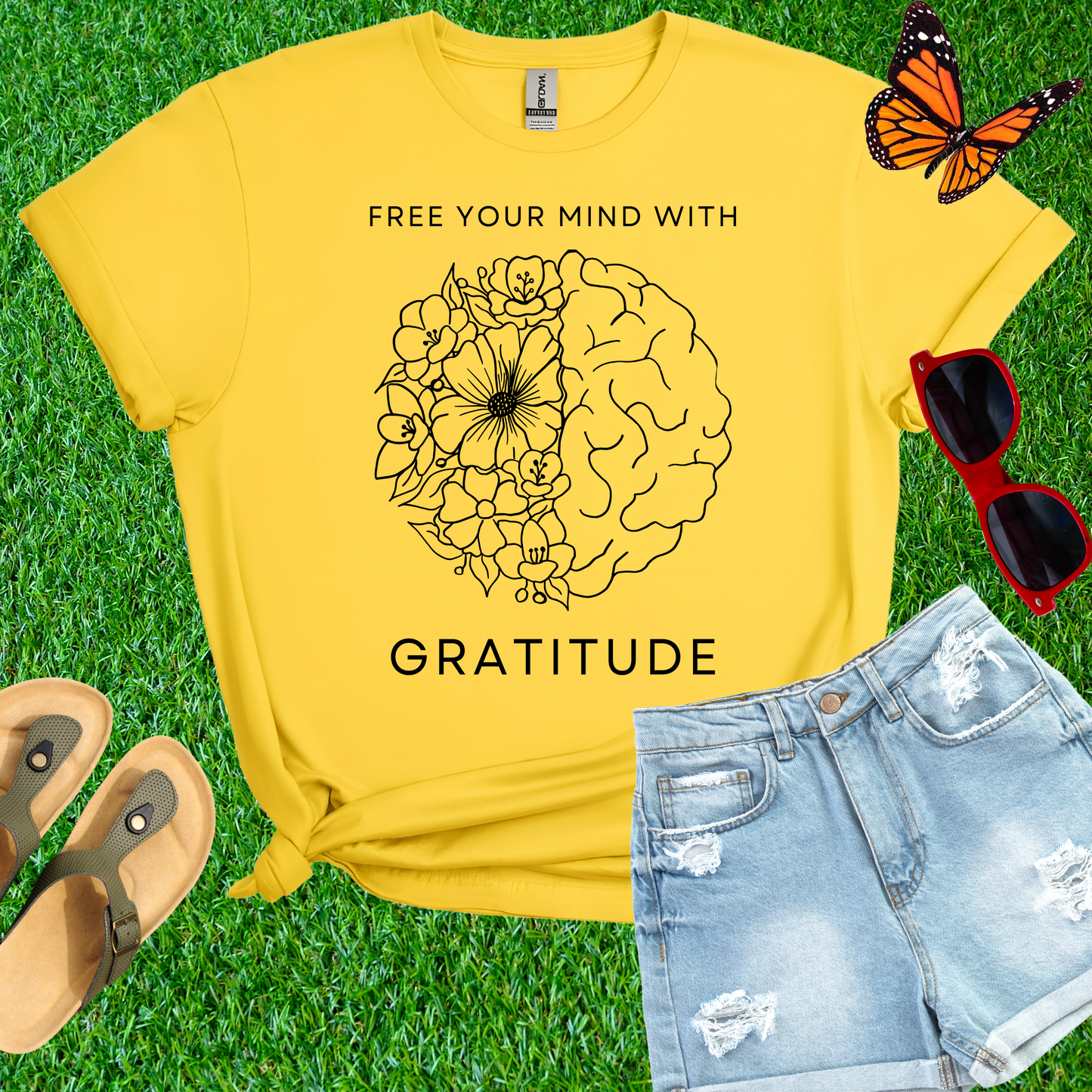 Free Your Mind With Gratitude T-Shirt