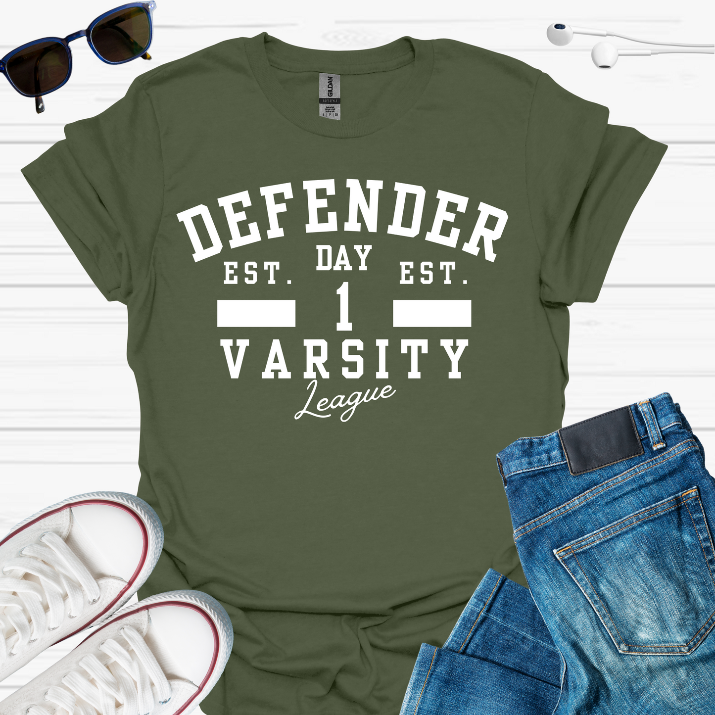 Defender Varsity T-Shirt