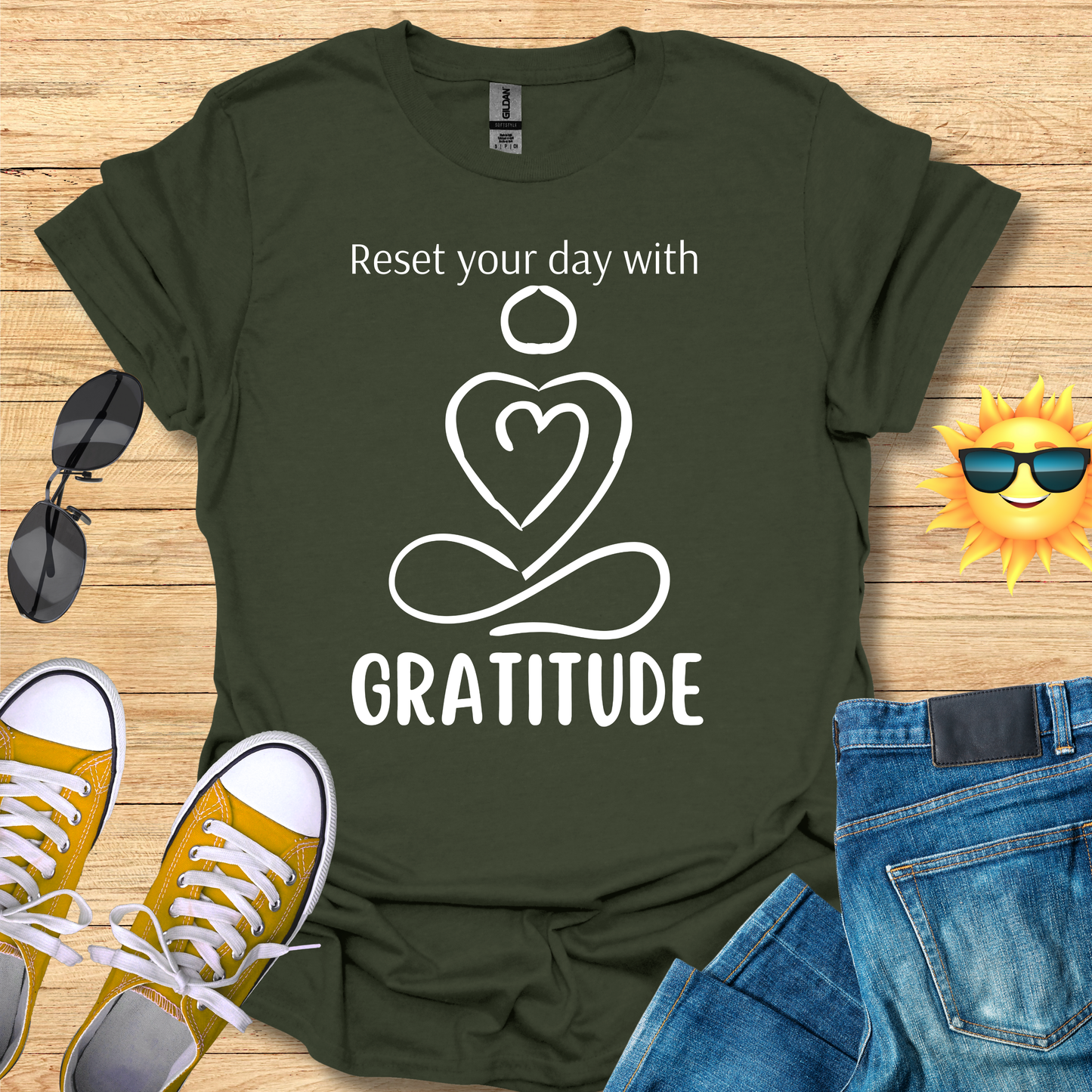 Reset Your Day With Gratitude T-Shirt