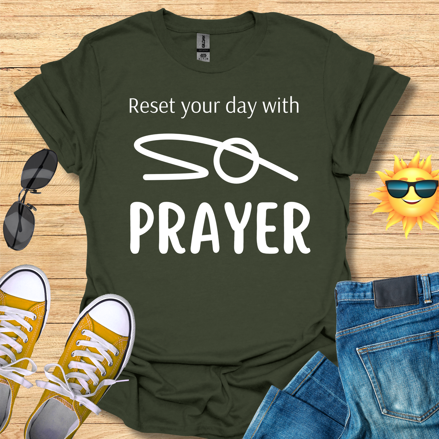 Reset Your Day With PRAYER T-Shirt