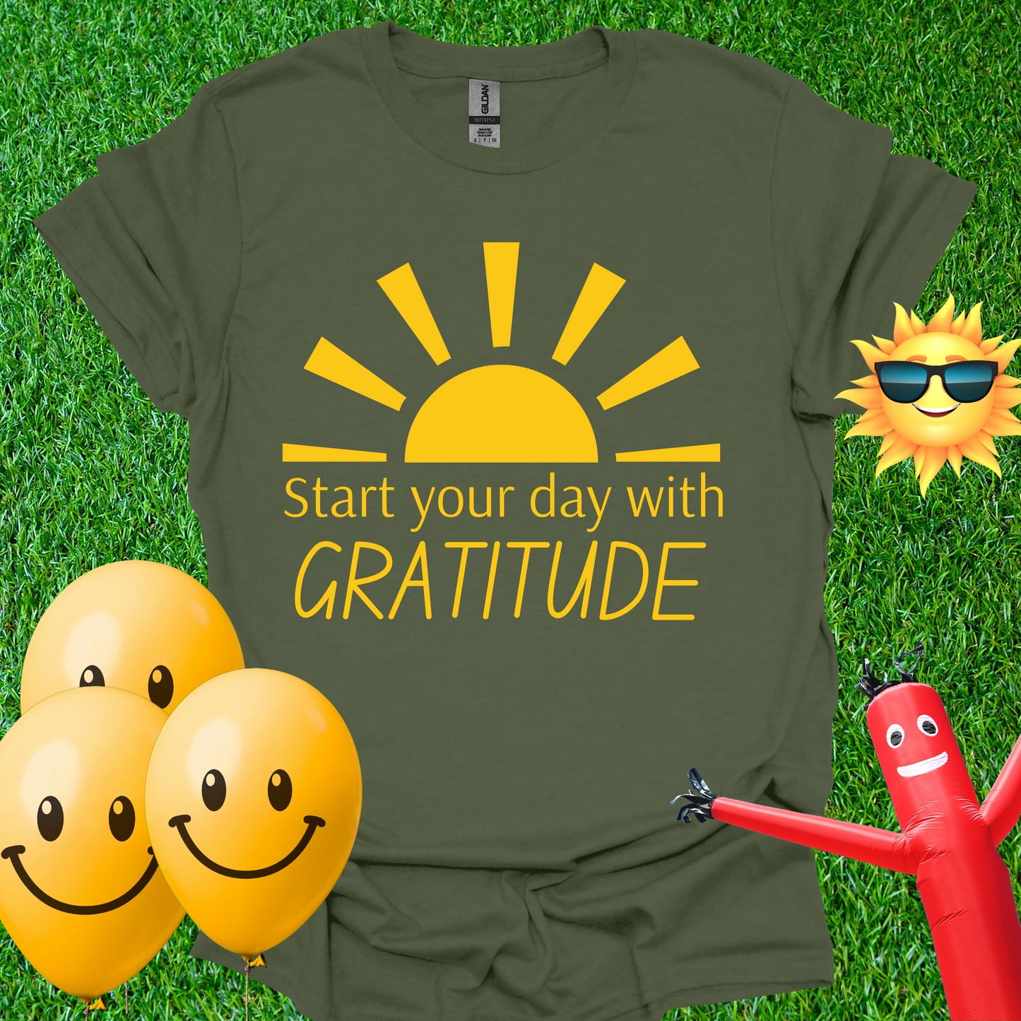 Start Your Day With Gratitude - Sun T-Shirt