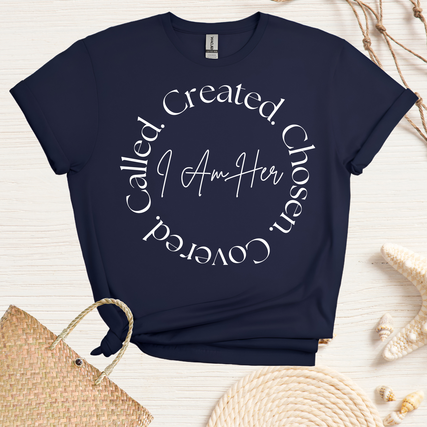 I Am Her: Created-Chosen-Covered-Called - T-Shirt