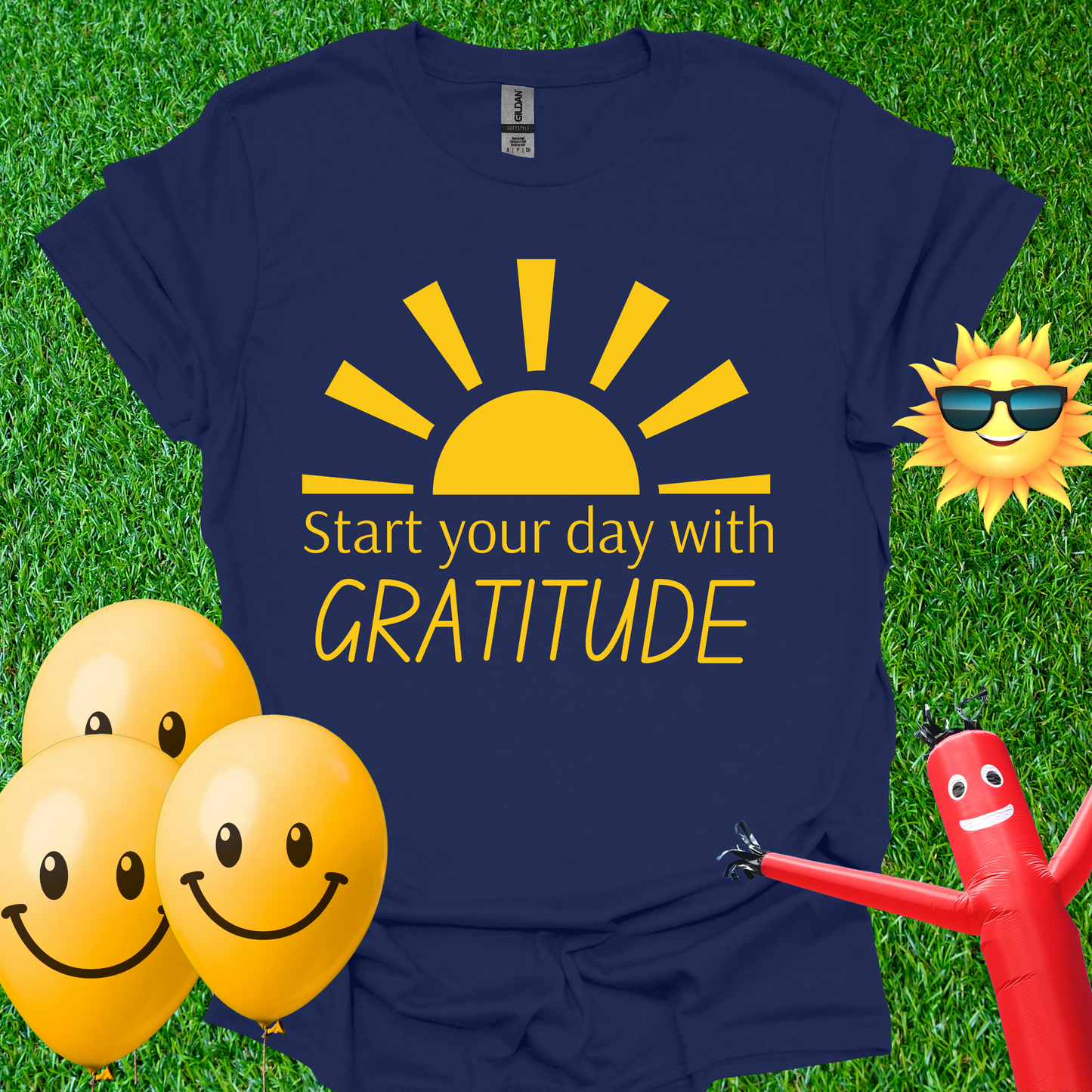 Start Your Day With Gratitude - Sun T-Shirt