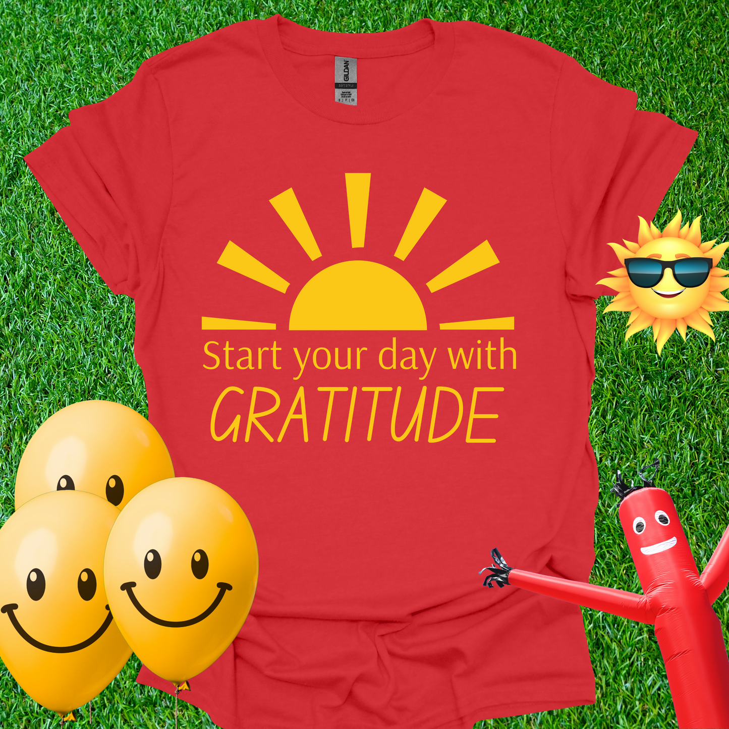 Start Your Day With Gratitude - Sun T-Shirt
