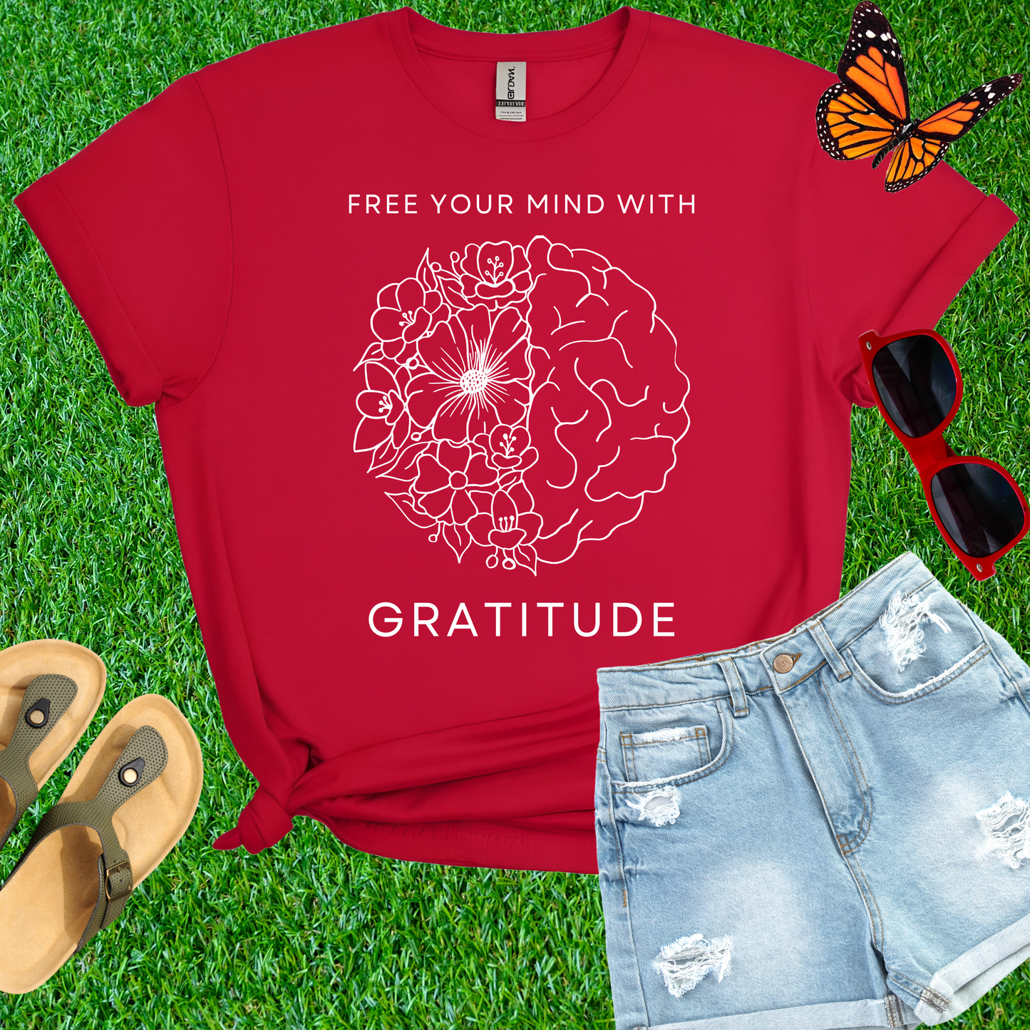 Free Your Mind With Gratitude T-Shirt