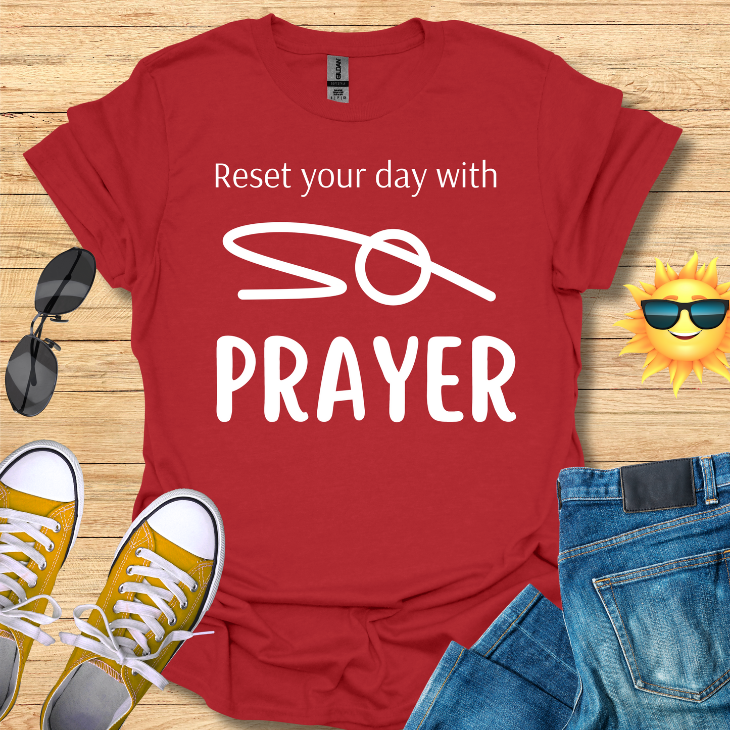Reset Your Day With PRAYER T-Shirt