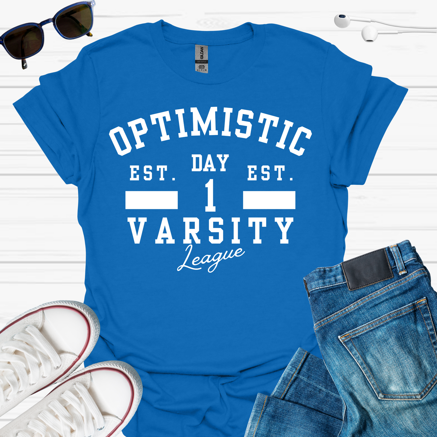 Optimistic Varsity T-Shirt