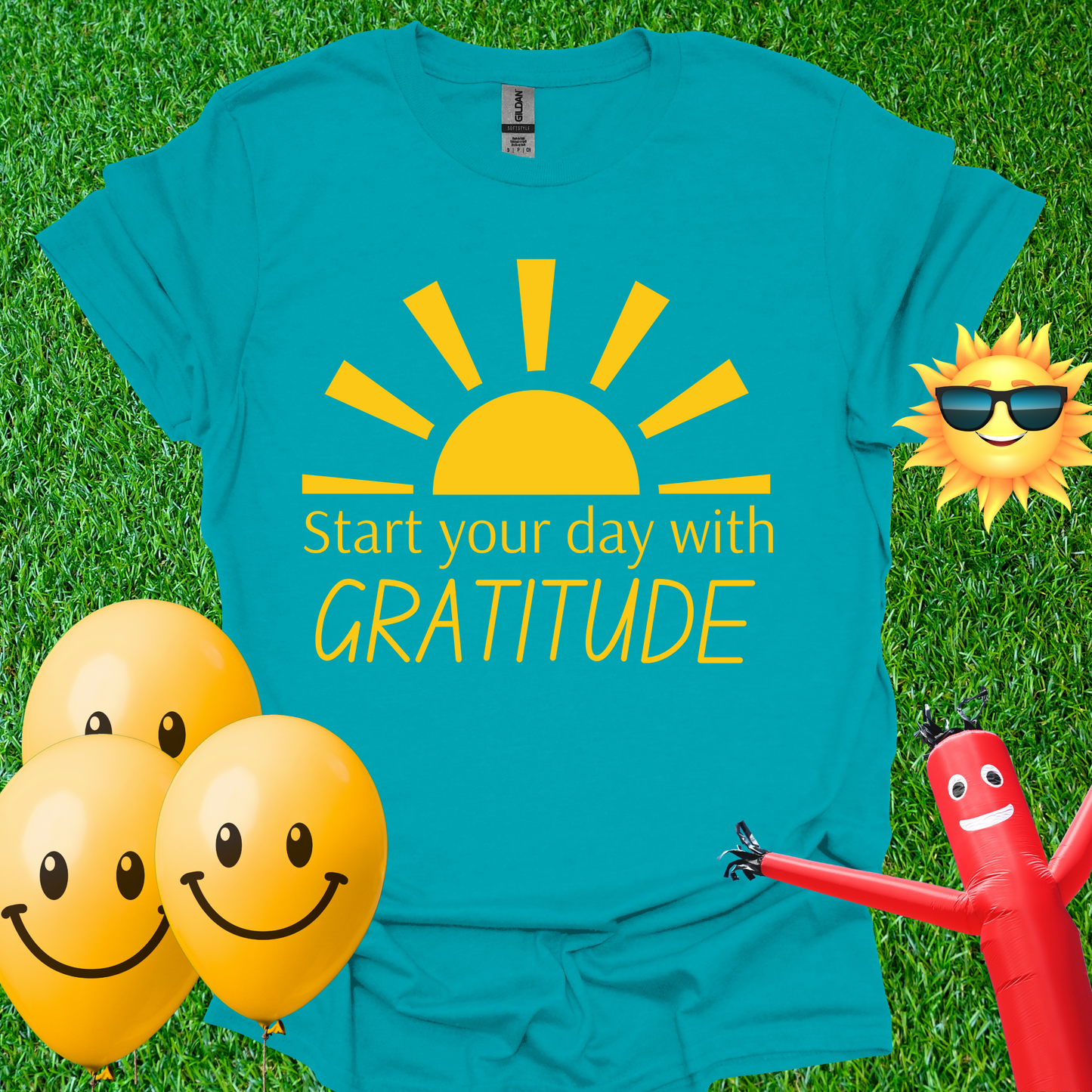 Start Your Day With Gratitude - Sun T-Shirt