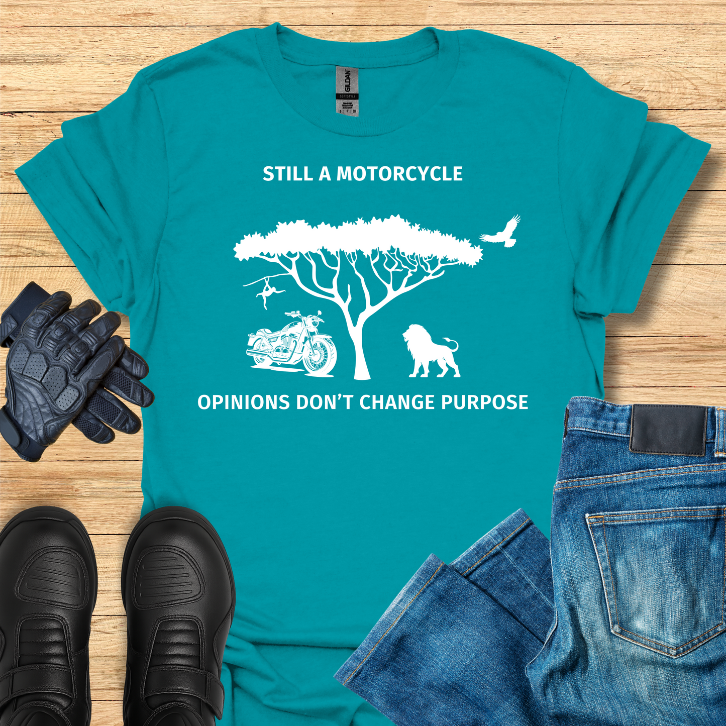 Still a Motorcycle - Opinions Don't Change Purpose T-Shirt