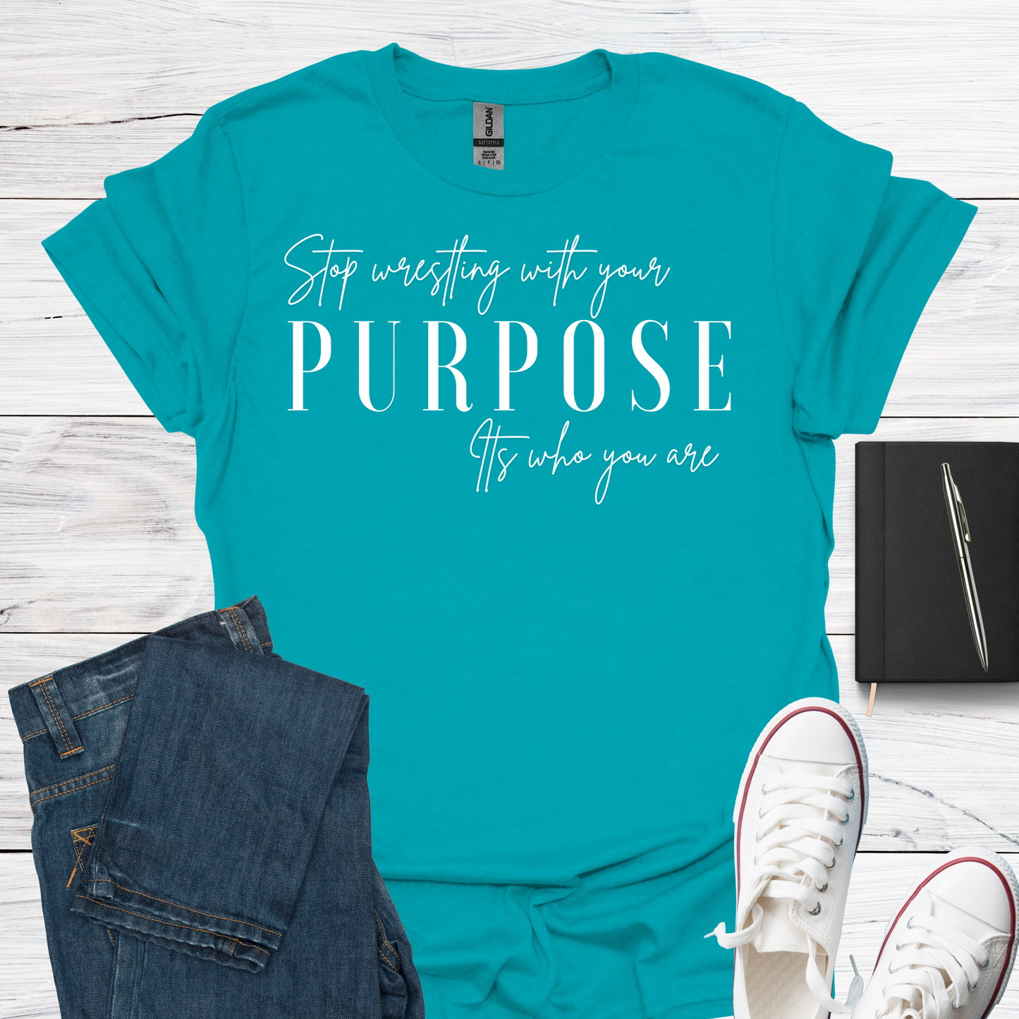 Purpose Stop Wrestling With Who You Are - T-Shirt