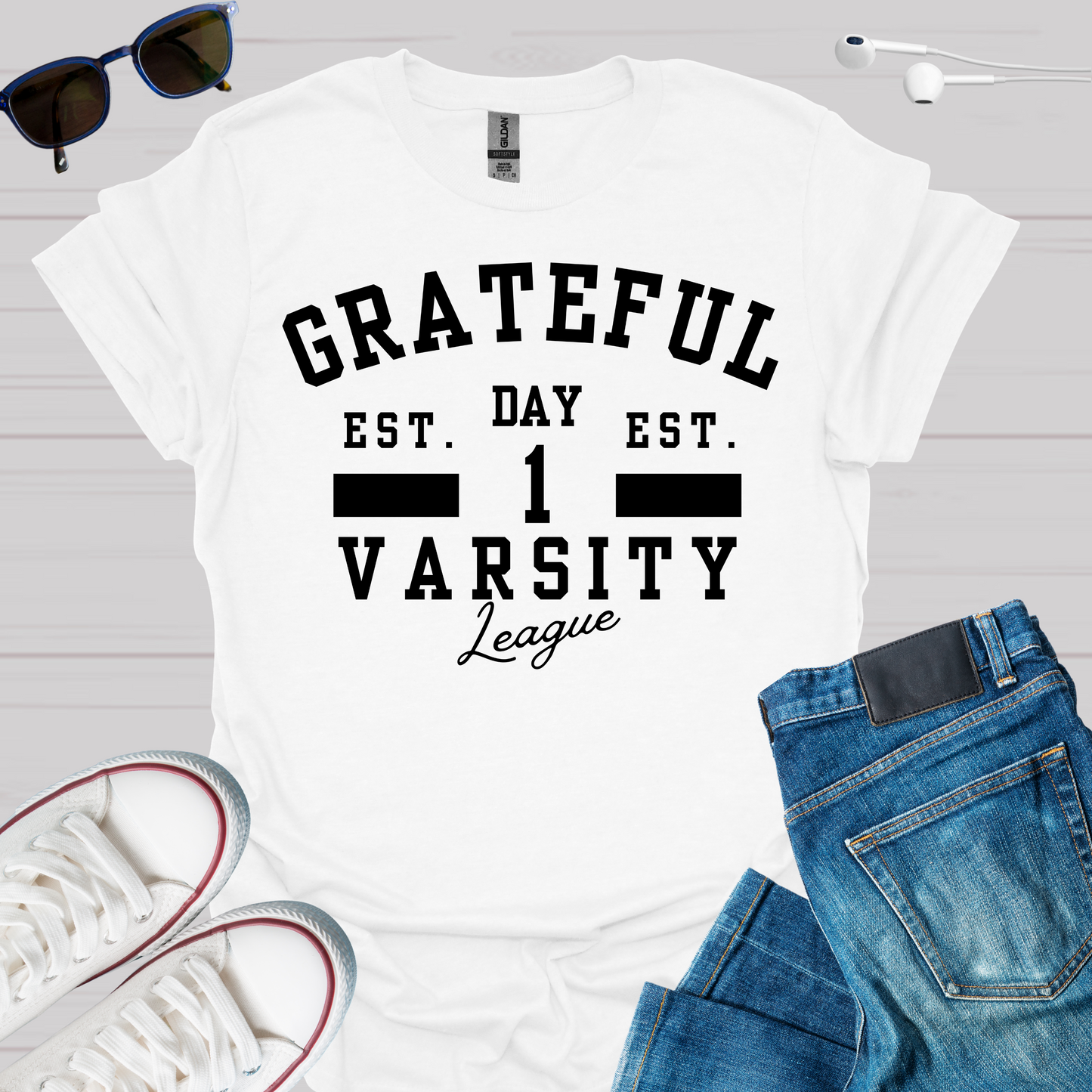 Grateful Varsity T-Shirt