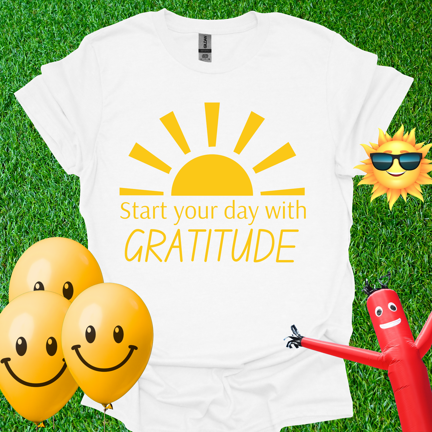 Start Your Day With Gratitude - Sun T-Shirt