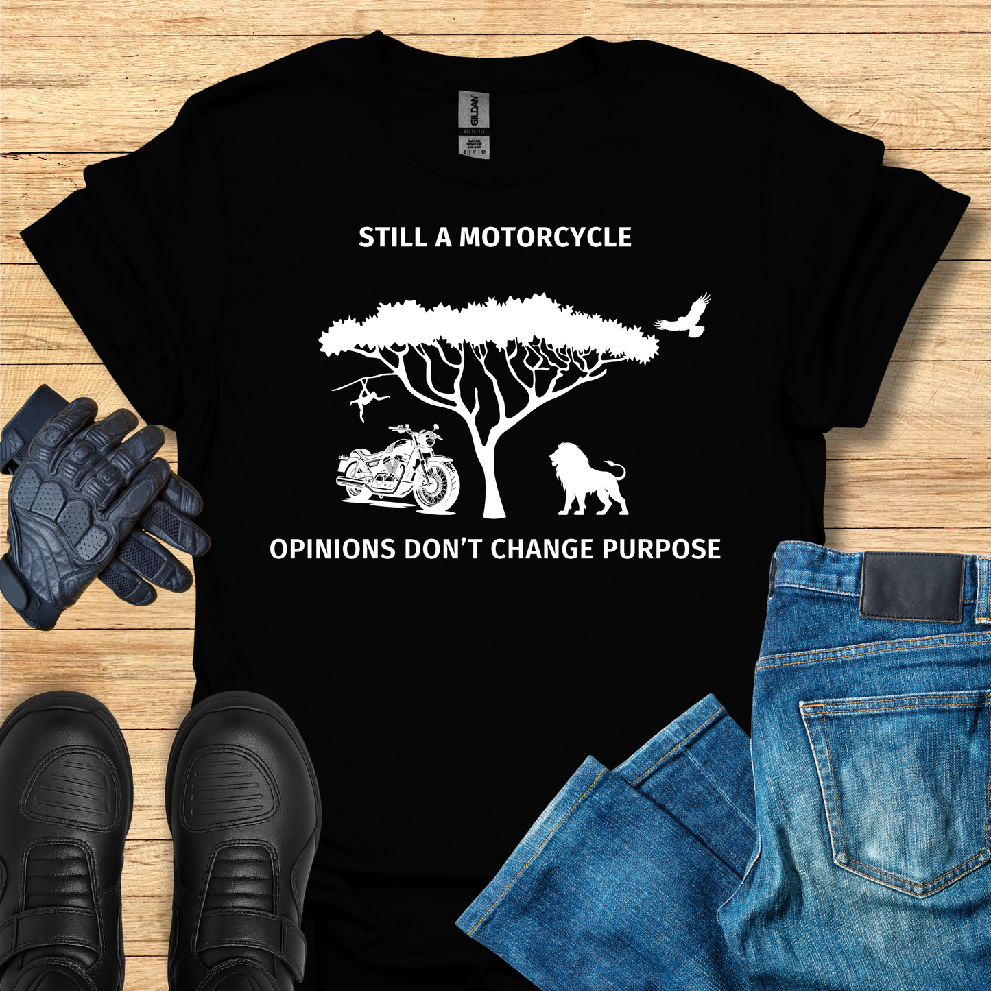Still a Motorcycle - Opinions Don't Change Purpose T-Shirt