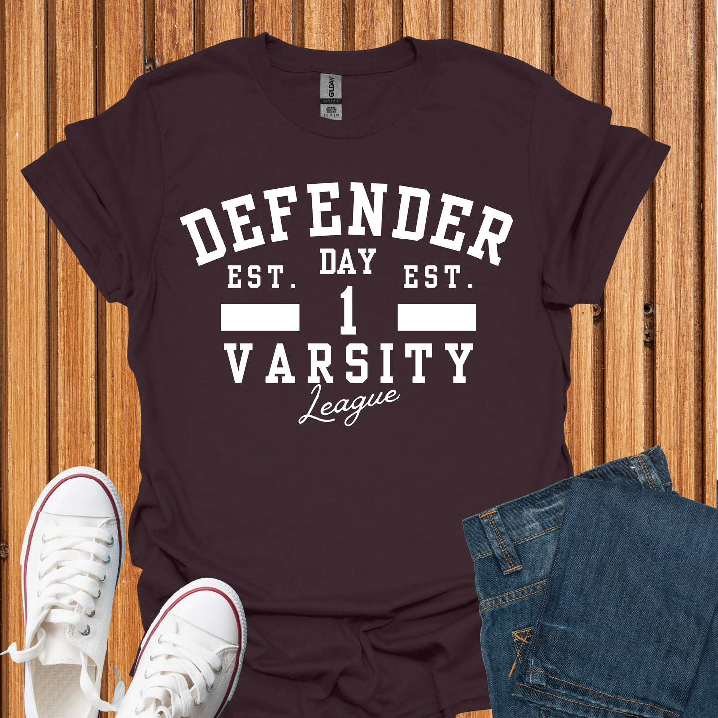 Defender Varsity T-Shirt