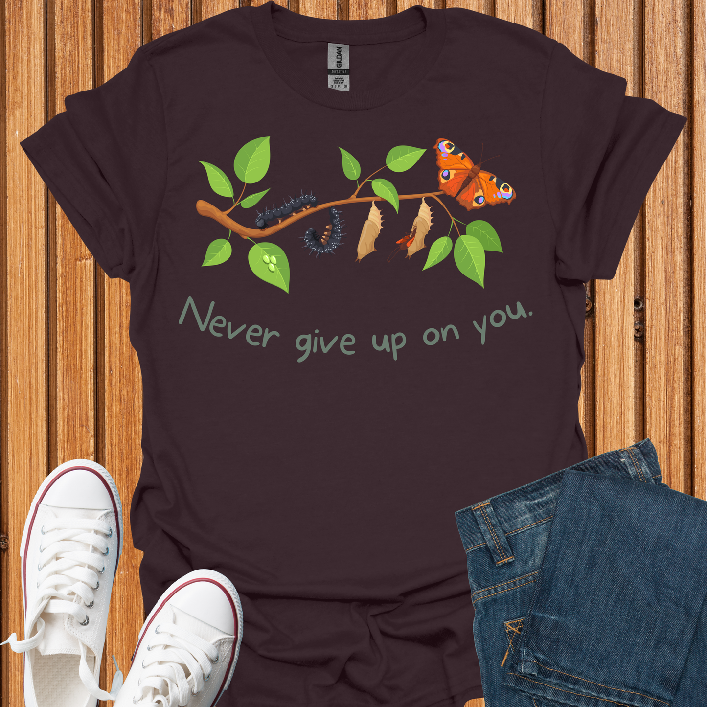 Never Give Up On You Butterfly T-Shirt