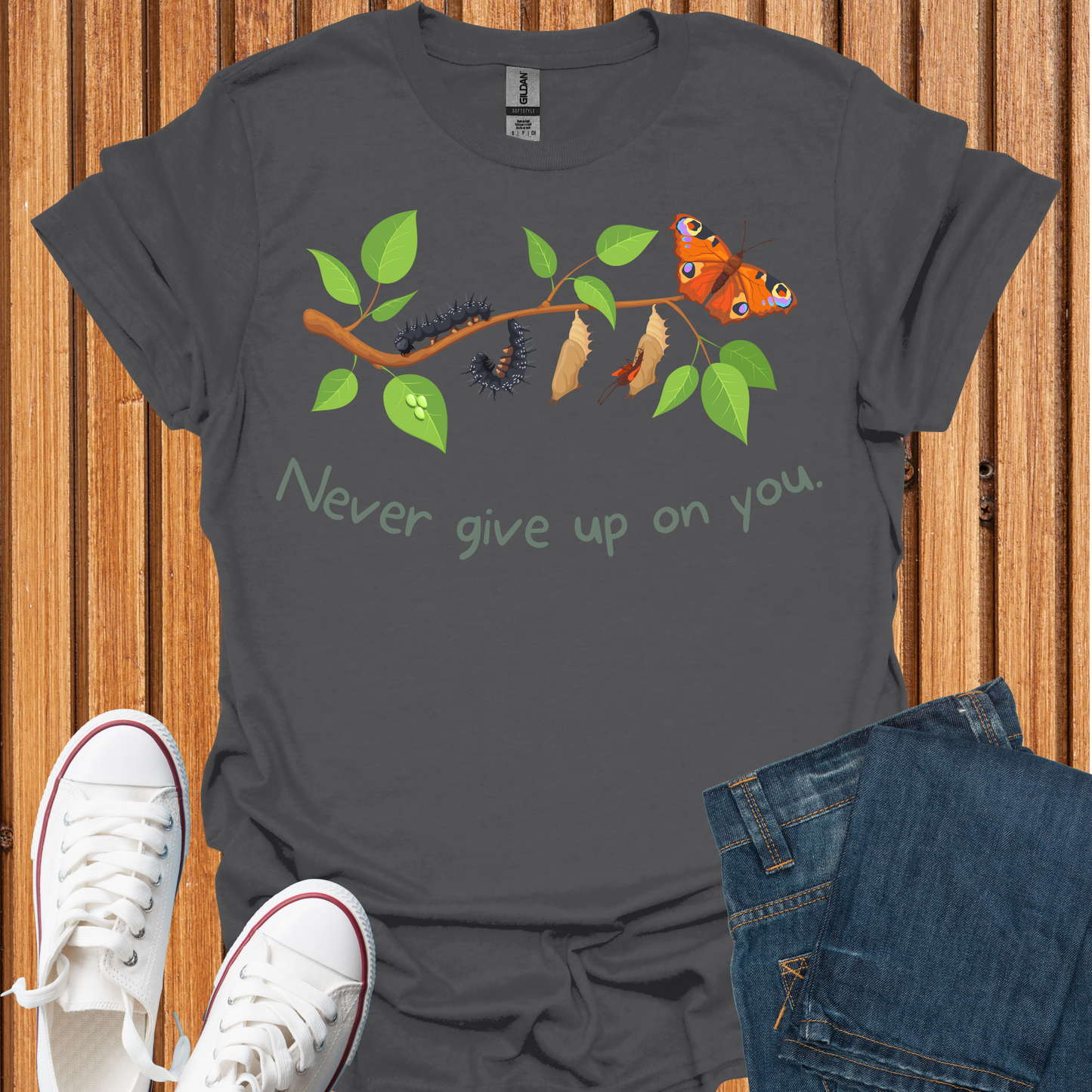 Never Give Up On You Butterfly T-Shirt