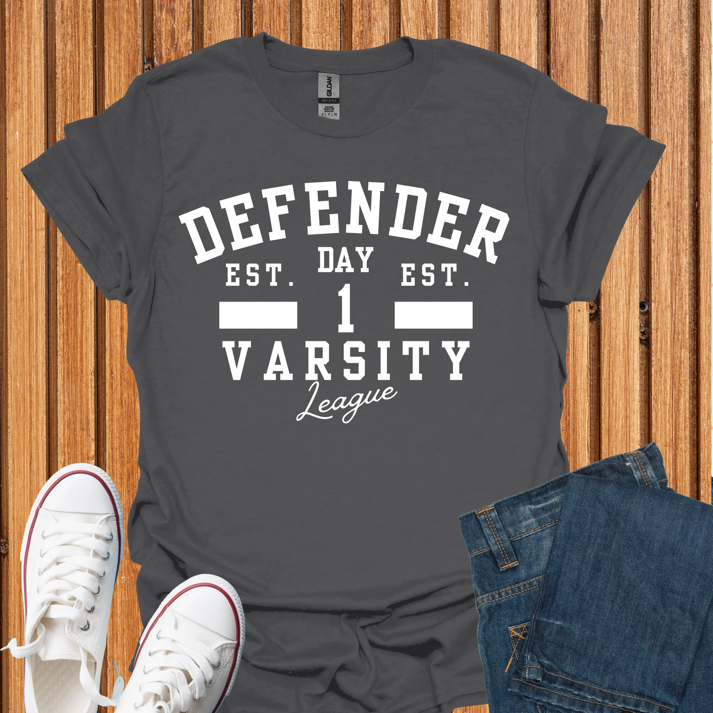 Defender Varsity T-Shirt