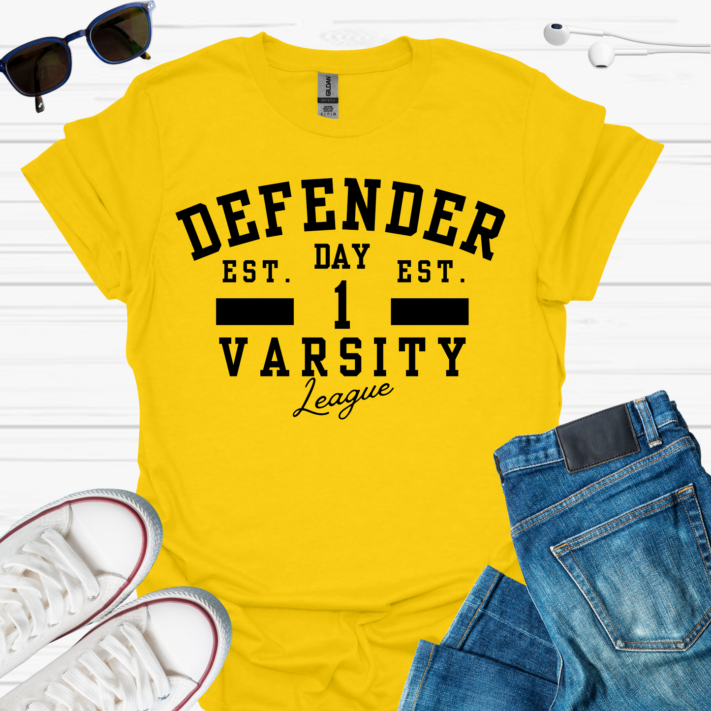 Defender Varsity T-Shirt