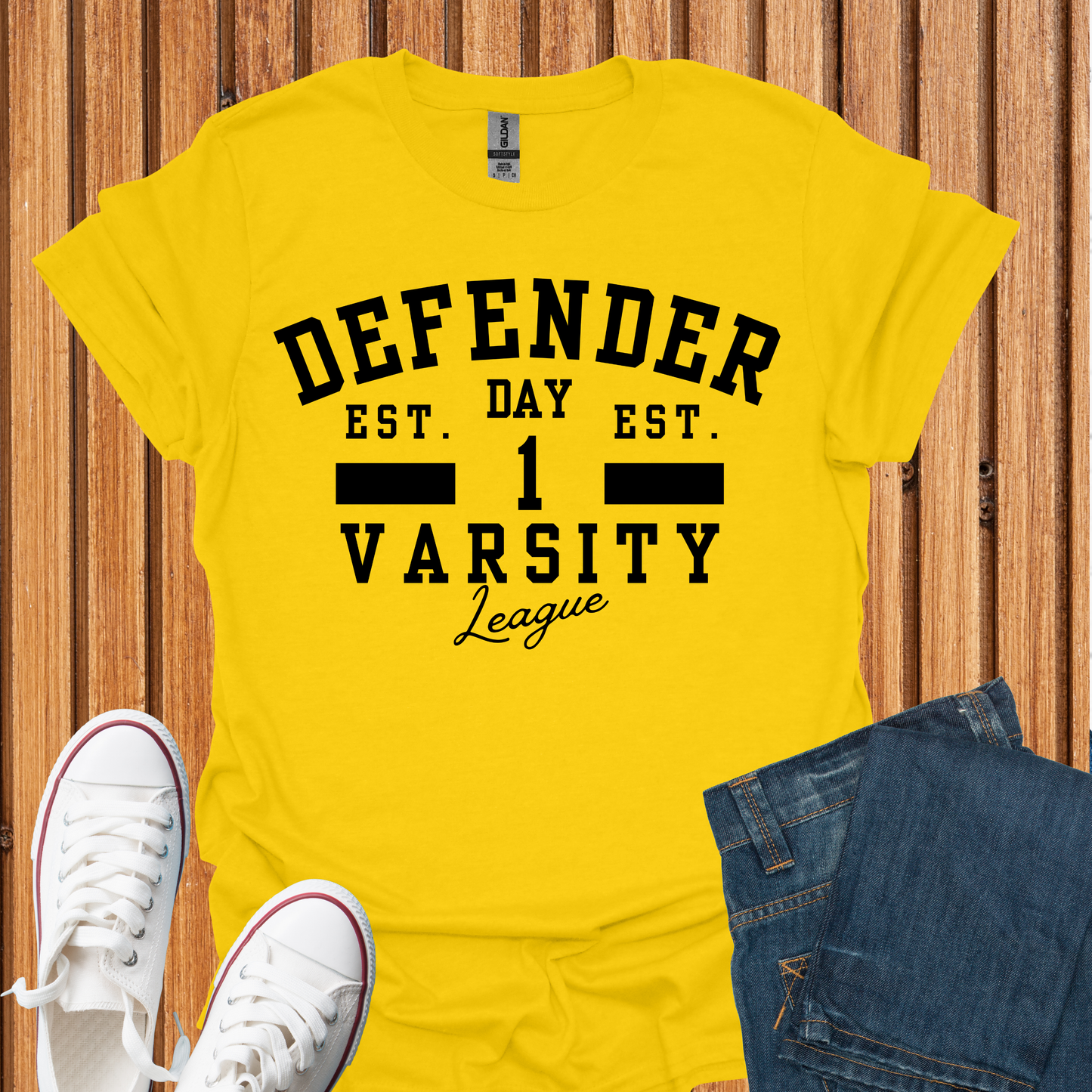Defender Varsity T-Shirt