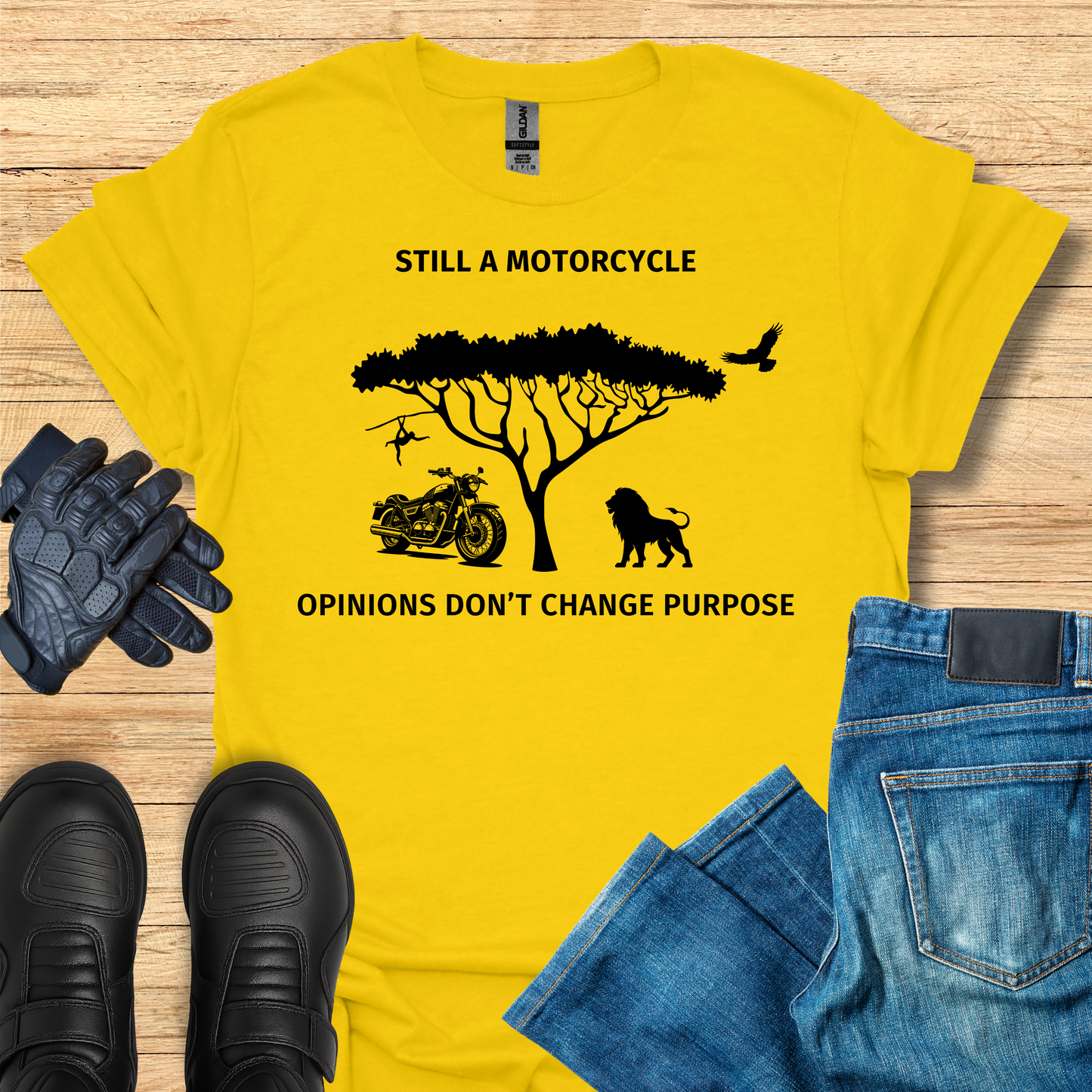 Still a Motorcycle - Opinions Don't Change Purpose T-Shirt