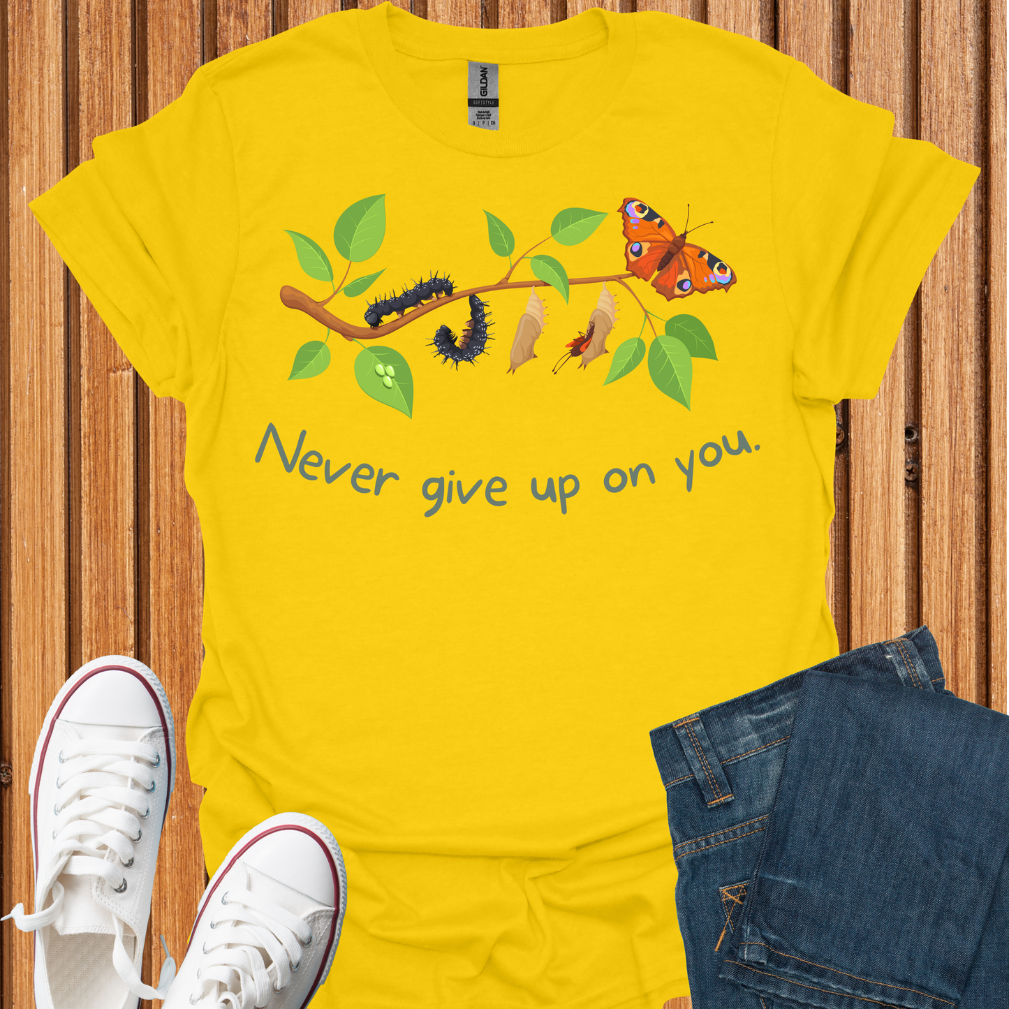 Never Give Up On You Butterfly T-Shirt