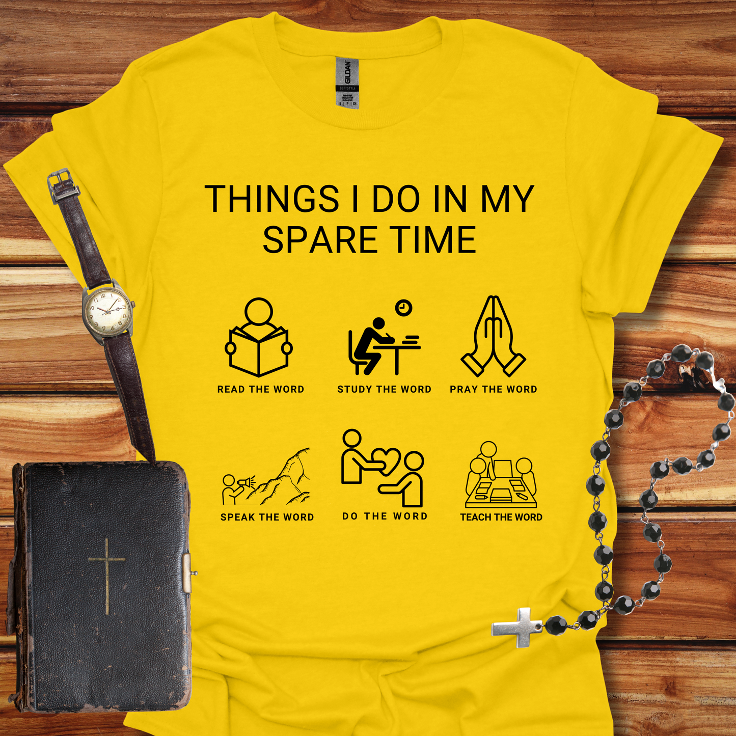 God's Word - Things I Do in My Spare Time T-Shirt
