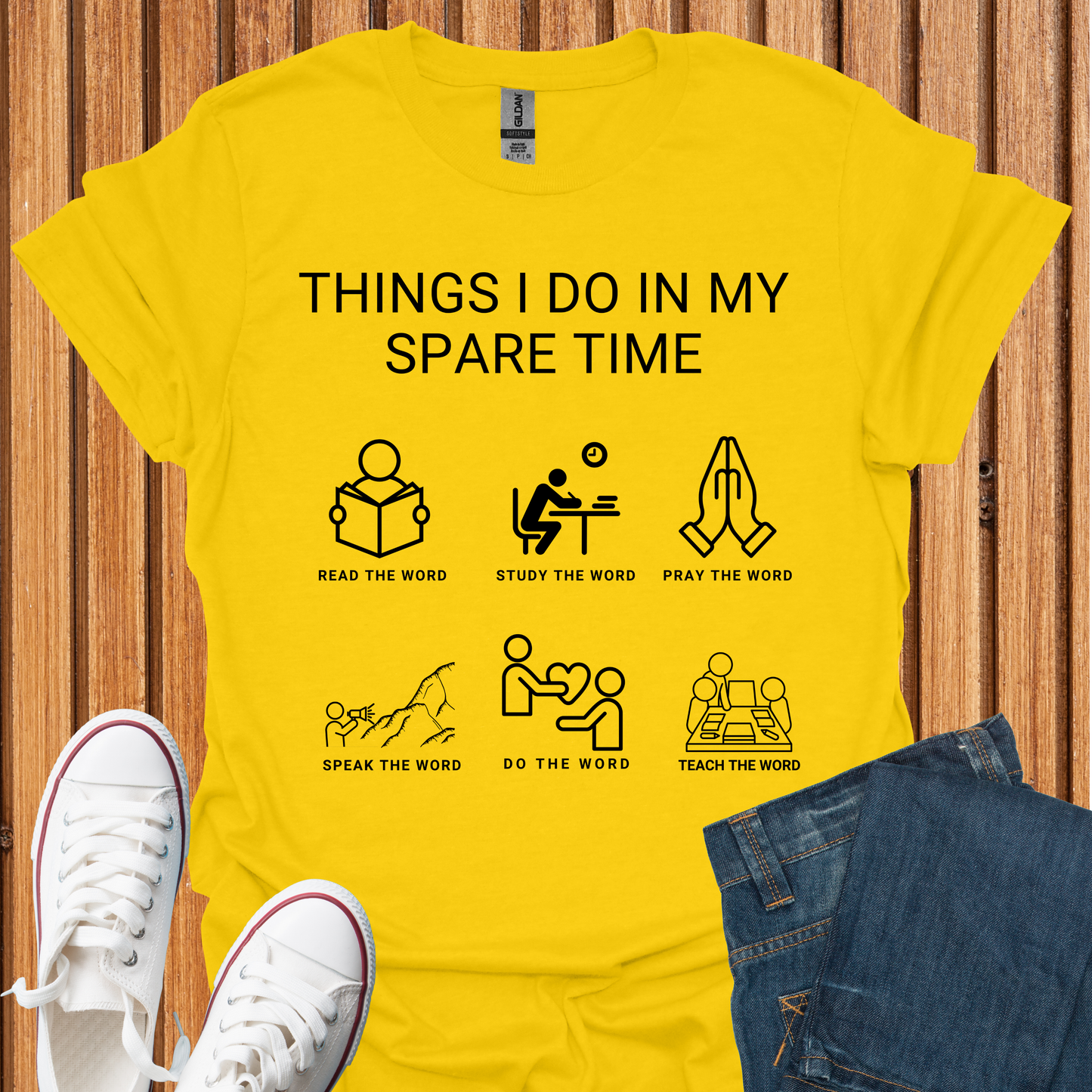 God's Word - Things I Do in My Spare Time T-Shirt