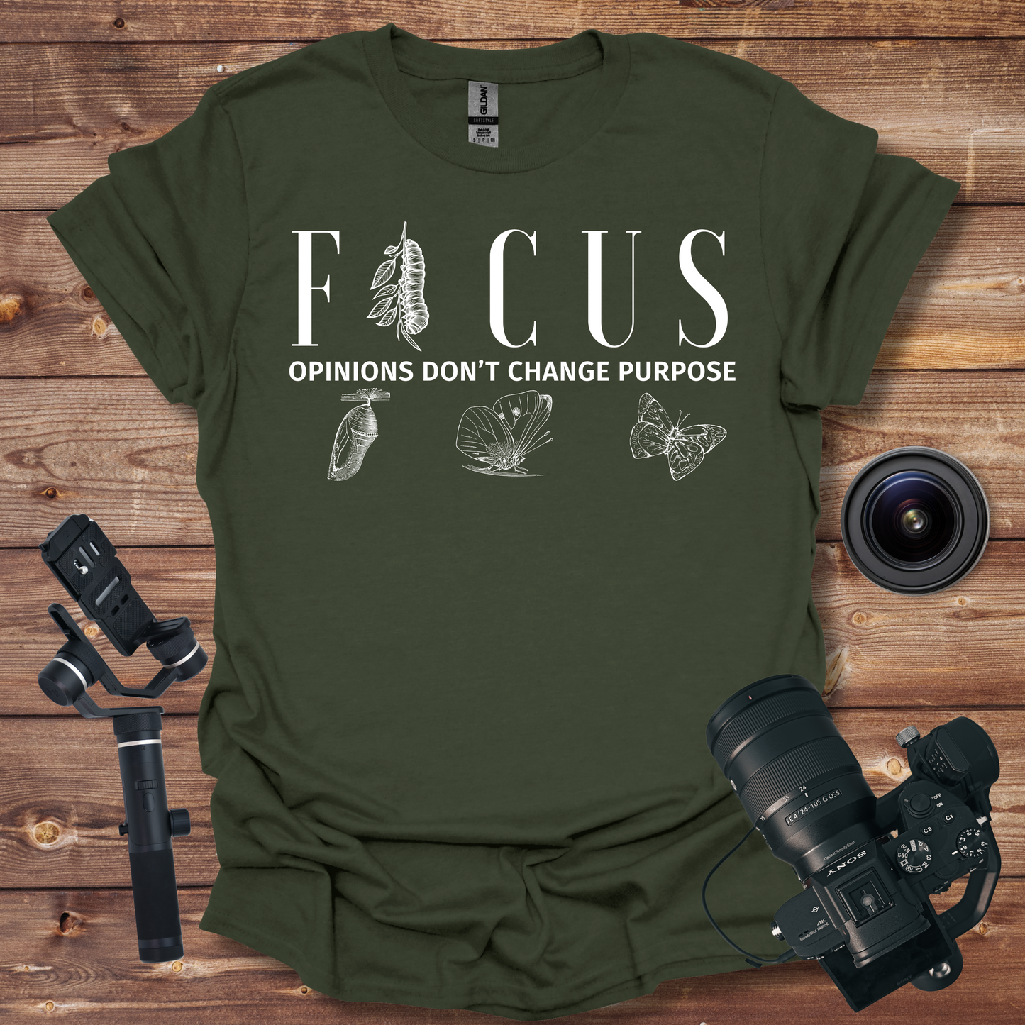 Focus - Butterfly Transformation T-Shirt