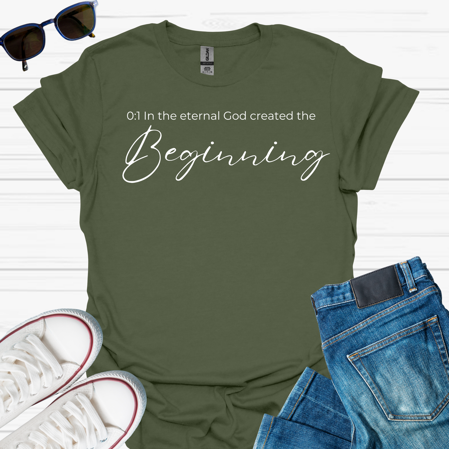 In The Eternal God Created The Beginning. T-Shirt