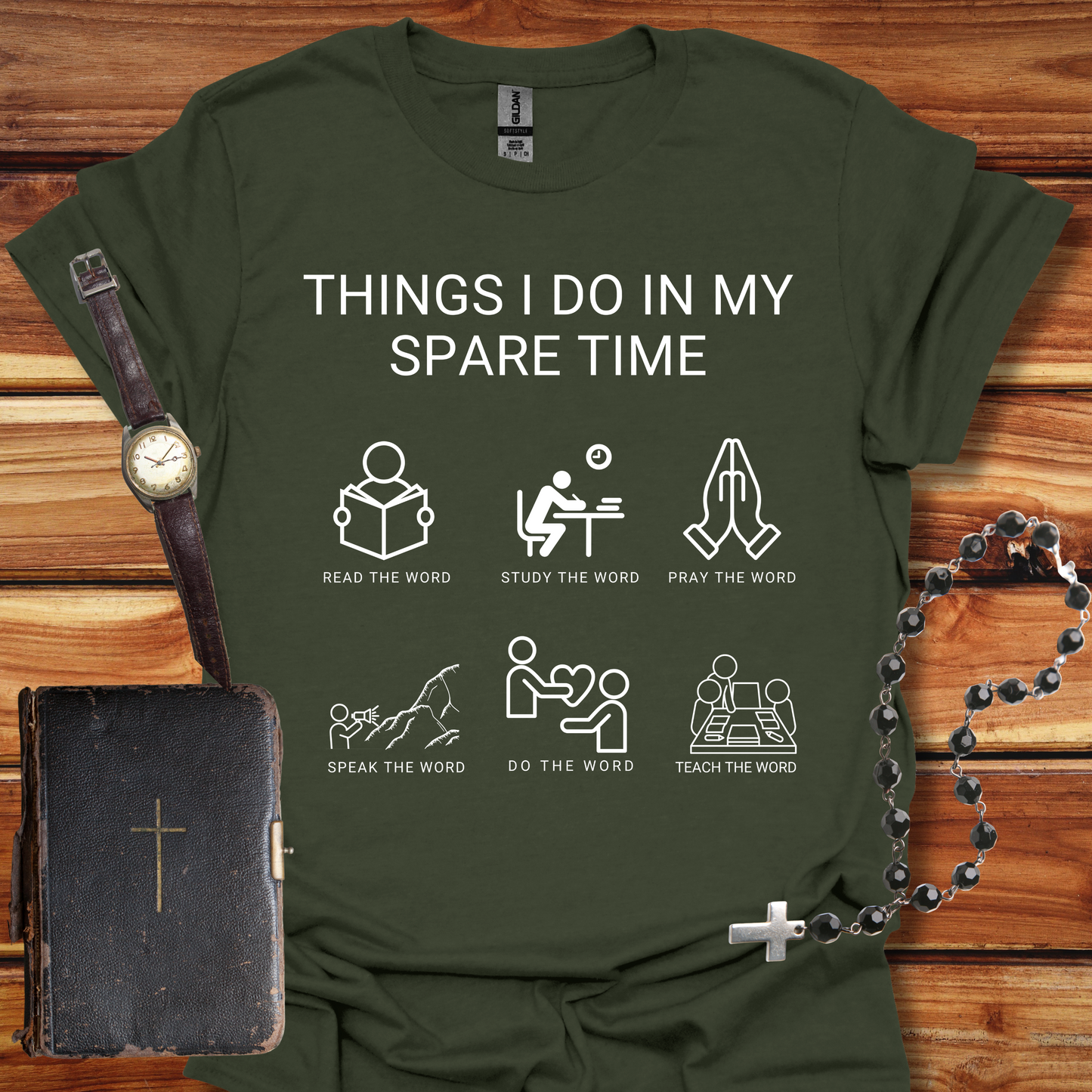 God's Word - Things I Do in My Spare Time T-Shirt