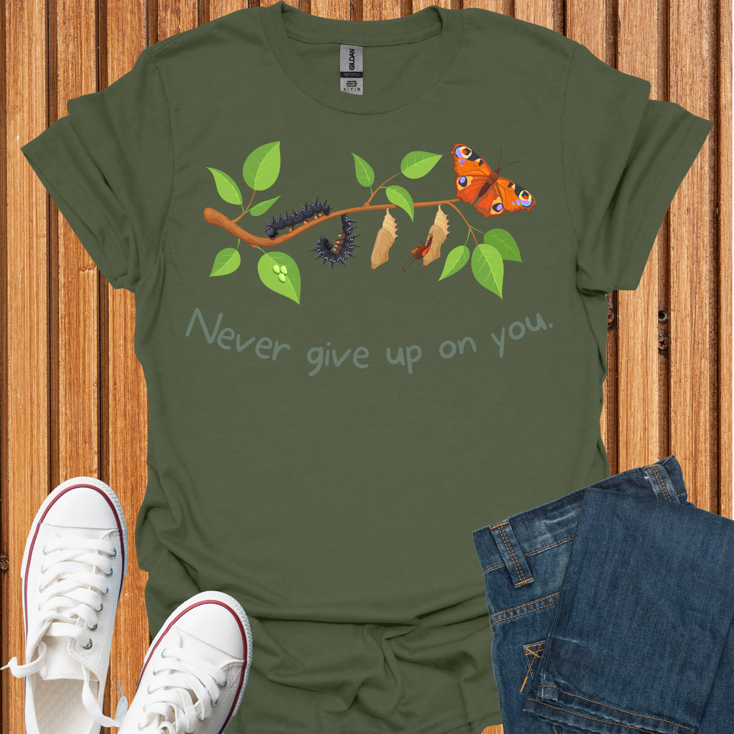 Never Give Up On You Butterfly T-Shirt
