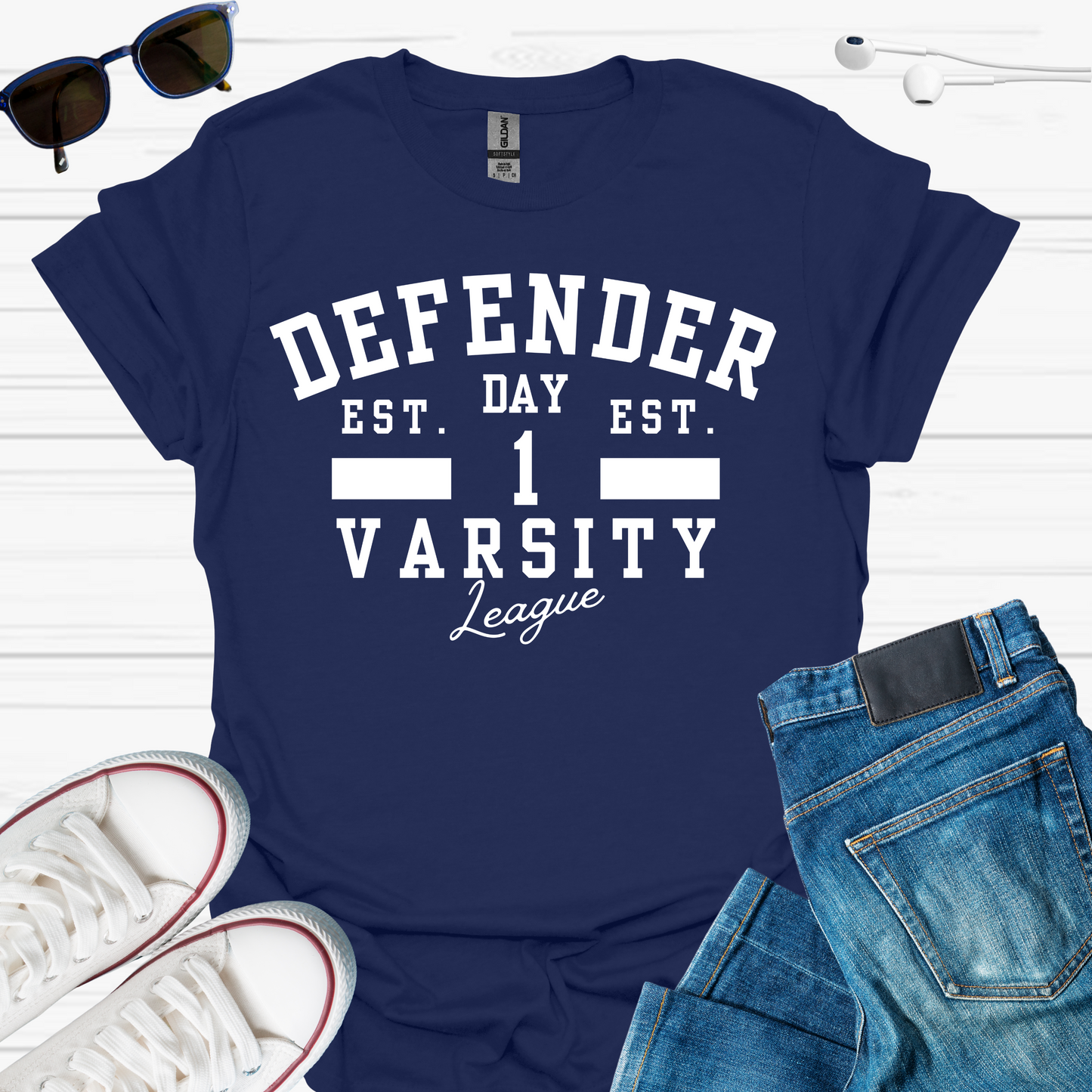 Defender Varsity T-Shirt