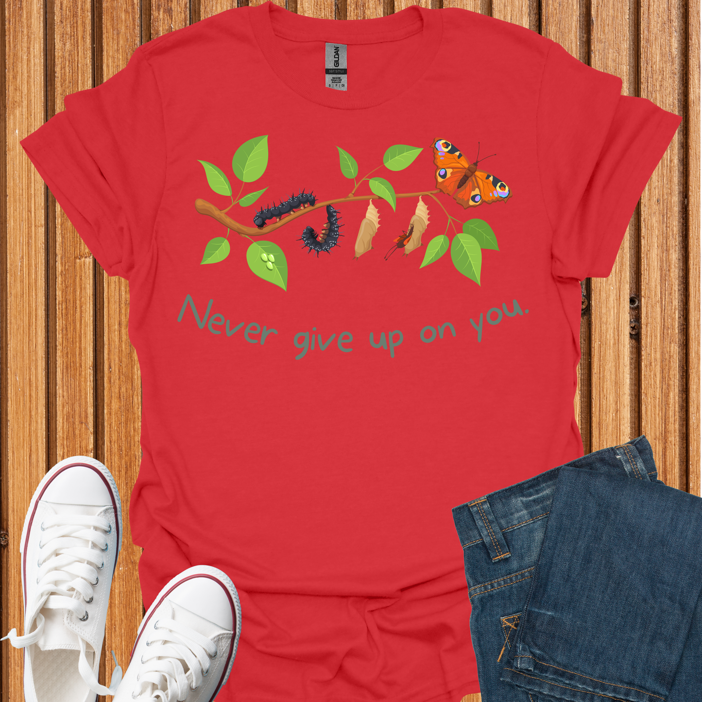 Never Give Up On You Butterfly T-Shirt