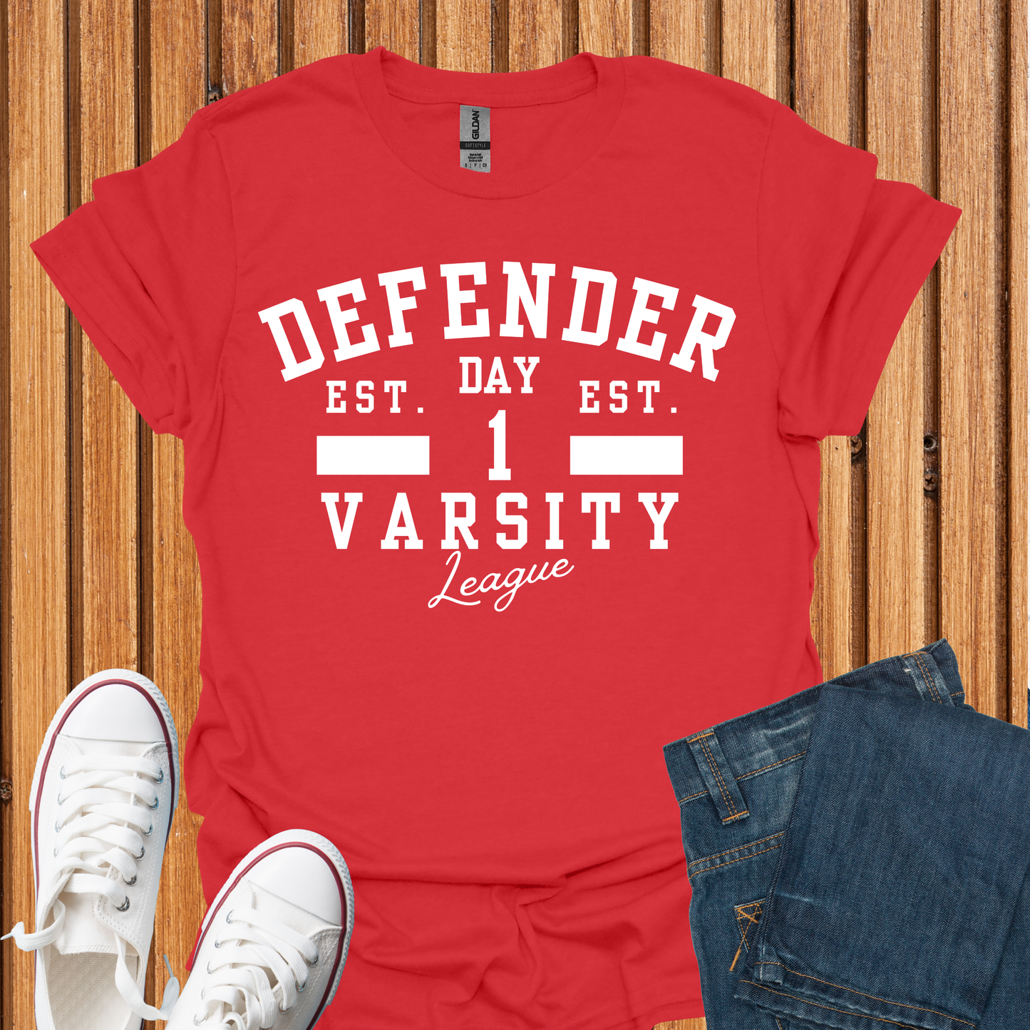 Defender Varsity T-Shirt