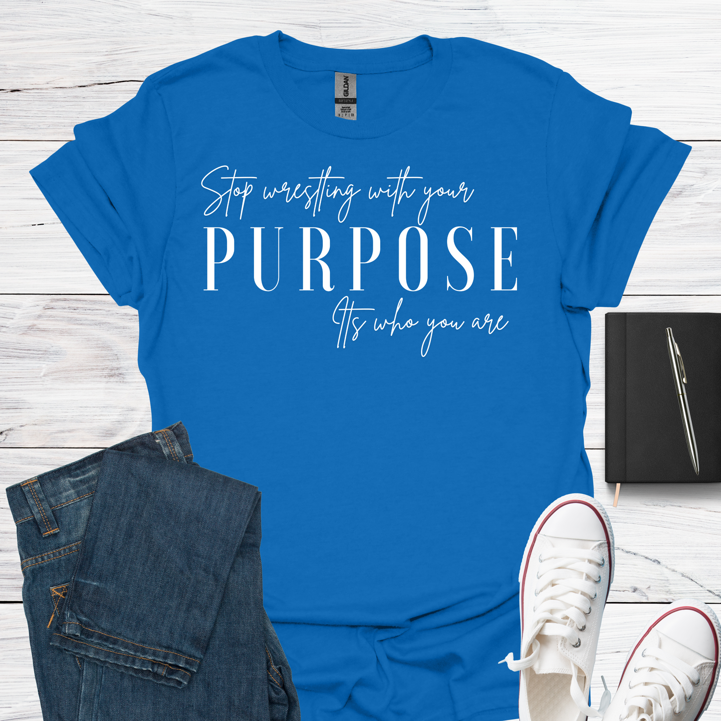 Purpose Stop Wrestling With Who You Are - T-Shirt
