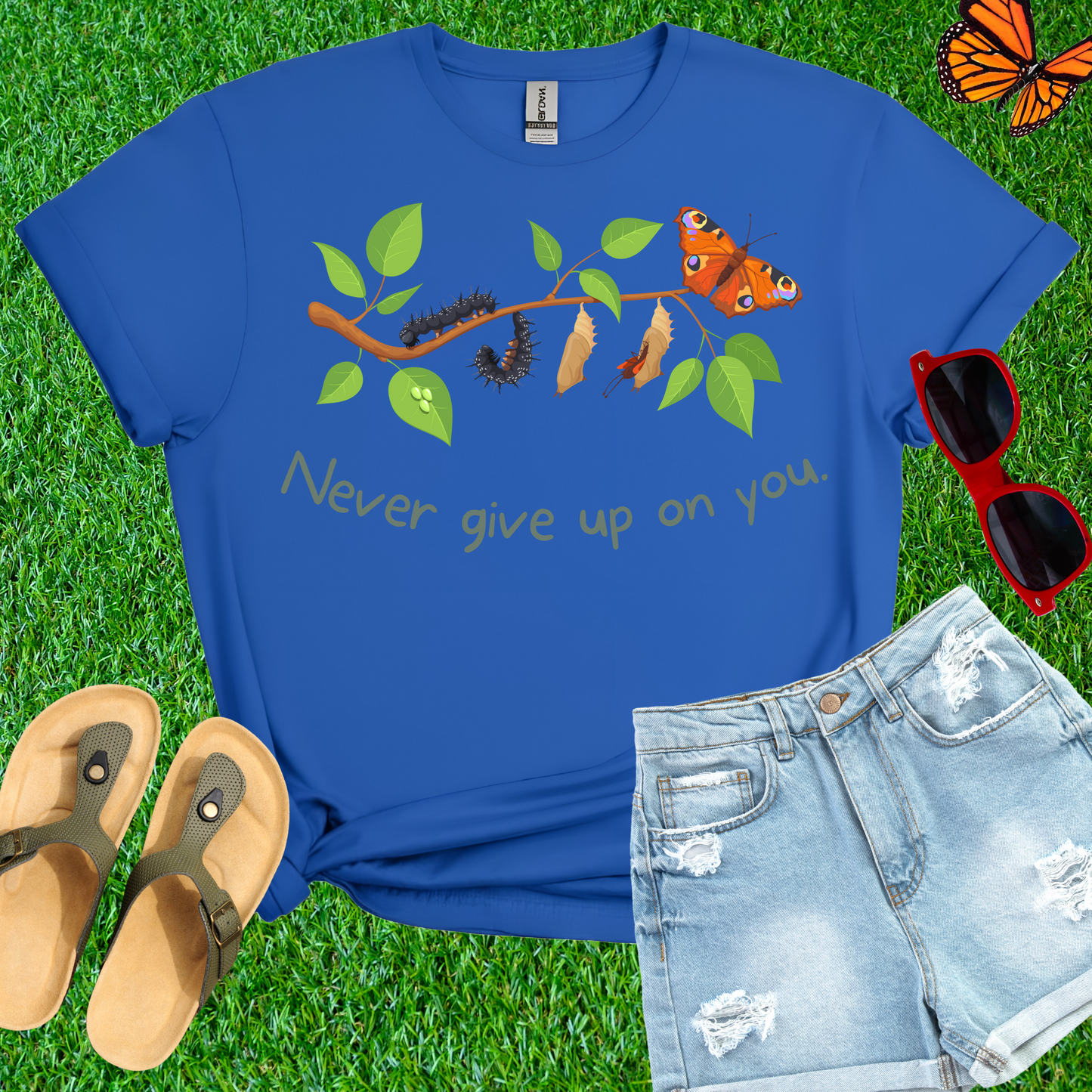 Never Give Up On You Butterfly T-Shirt