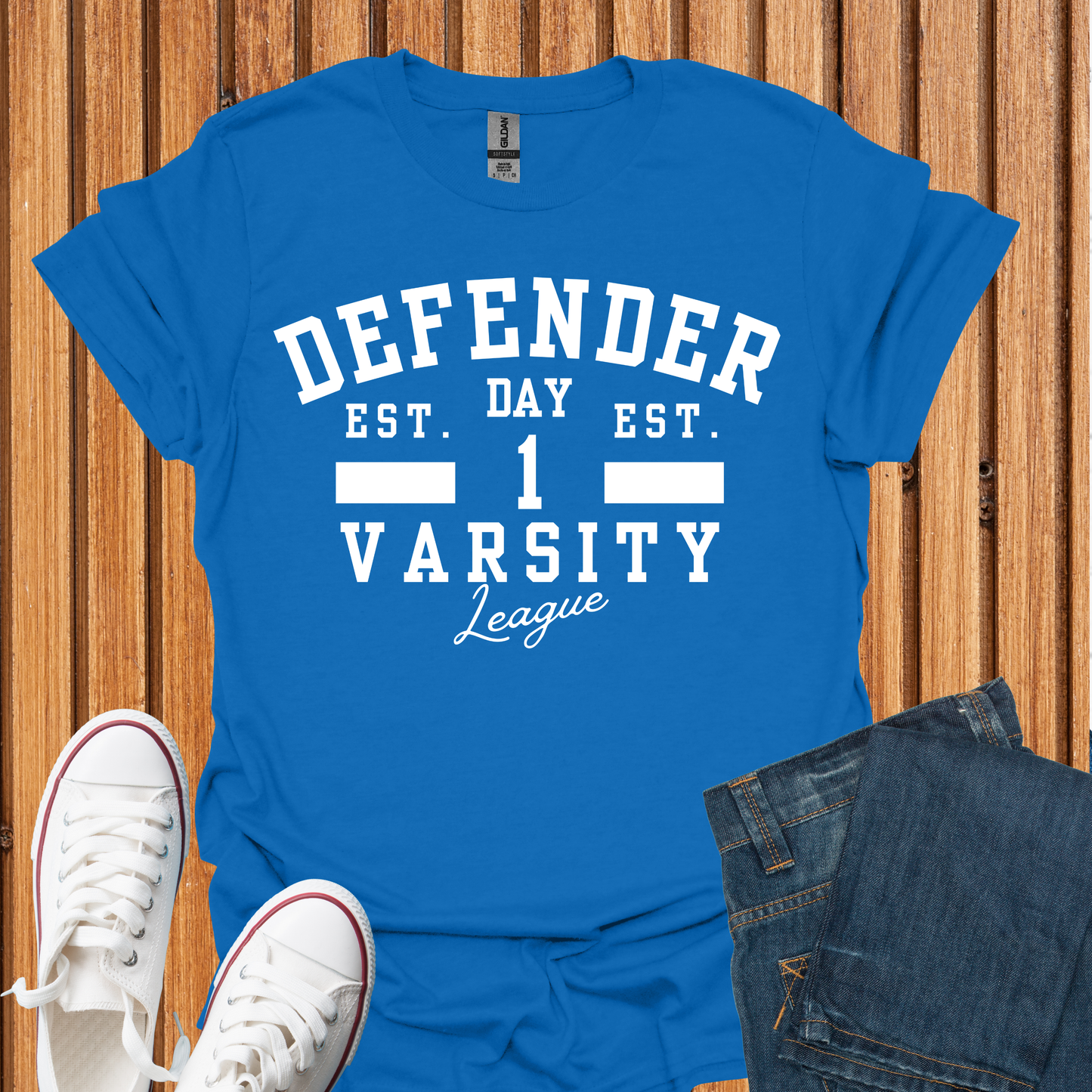 Defender Varsity T-Shirt
