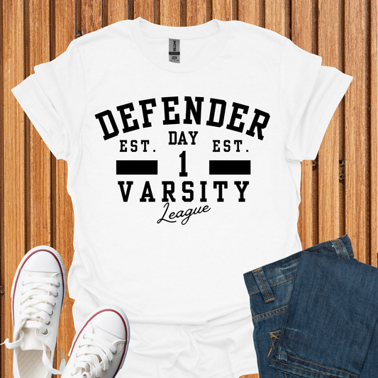 Defender Varsity T-Shirt