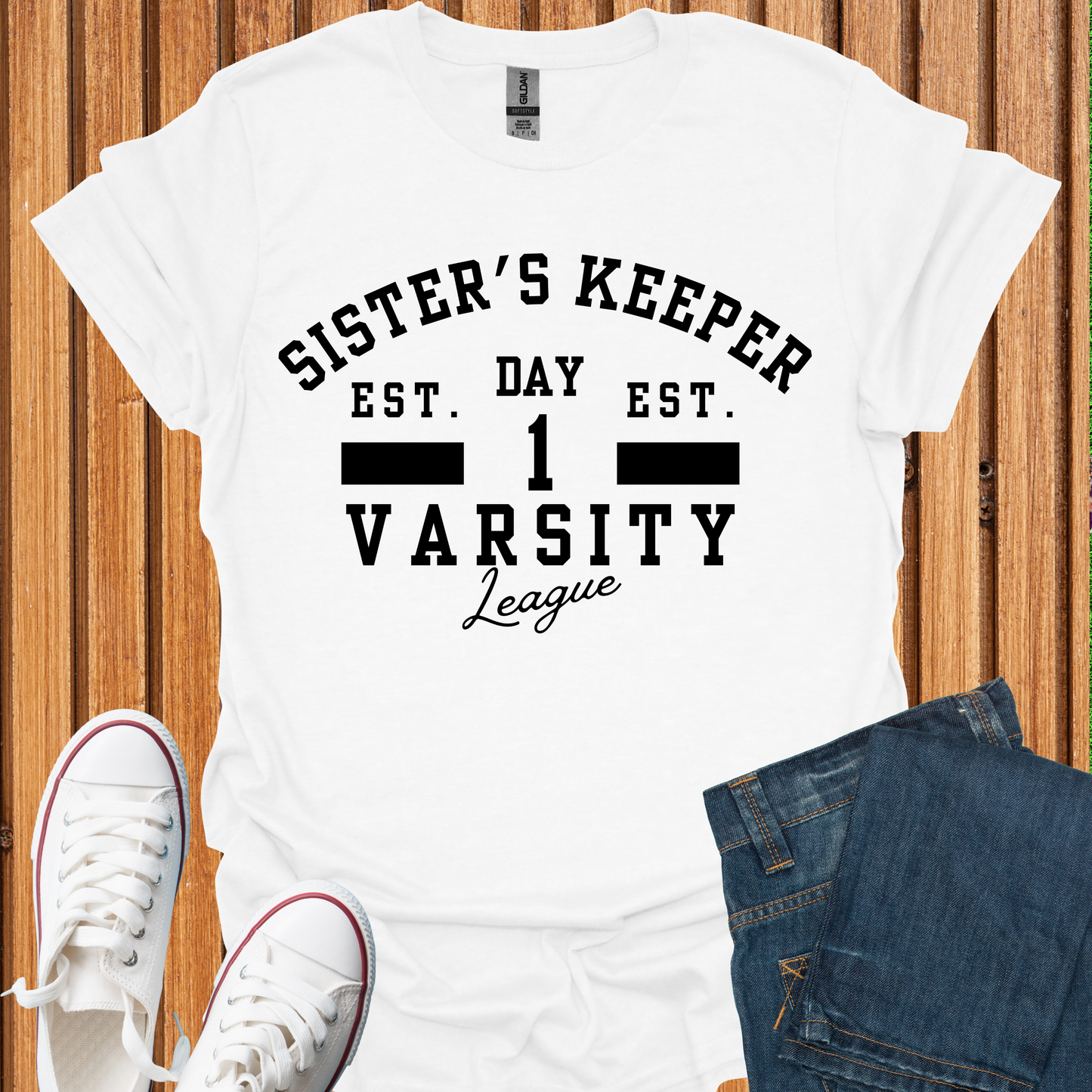 Sister's Keeper Varsity T-Shirt