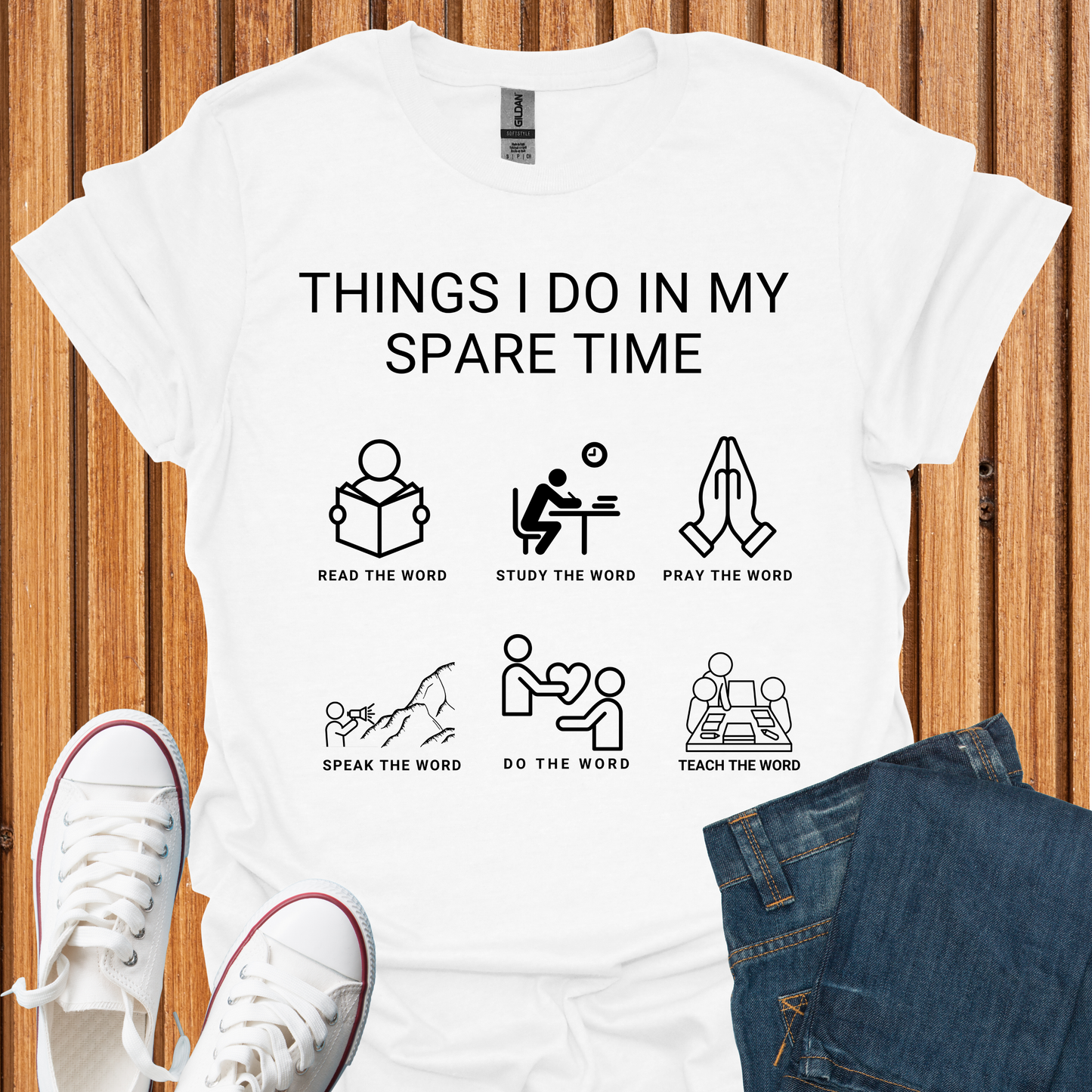 God's Word - Things I Do in My Spare Time T-Shirt