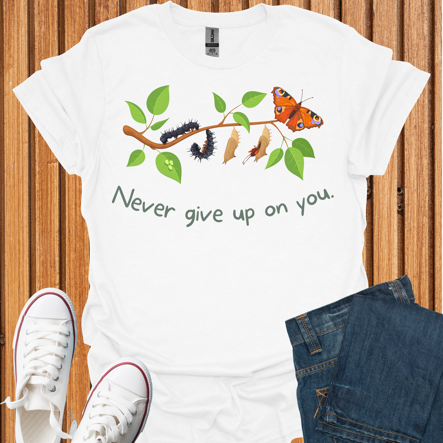Never Give Up On You Butterfly T-Shirt